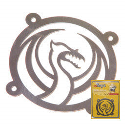 PC Toys Grill Maxx 92mm Stainless Steel Dragon Grill for PC Case Modding - Perfect for Gaming Rigs & Custom Computer Builds