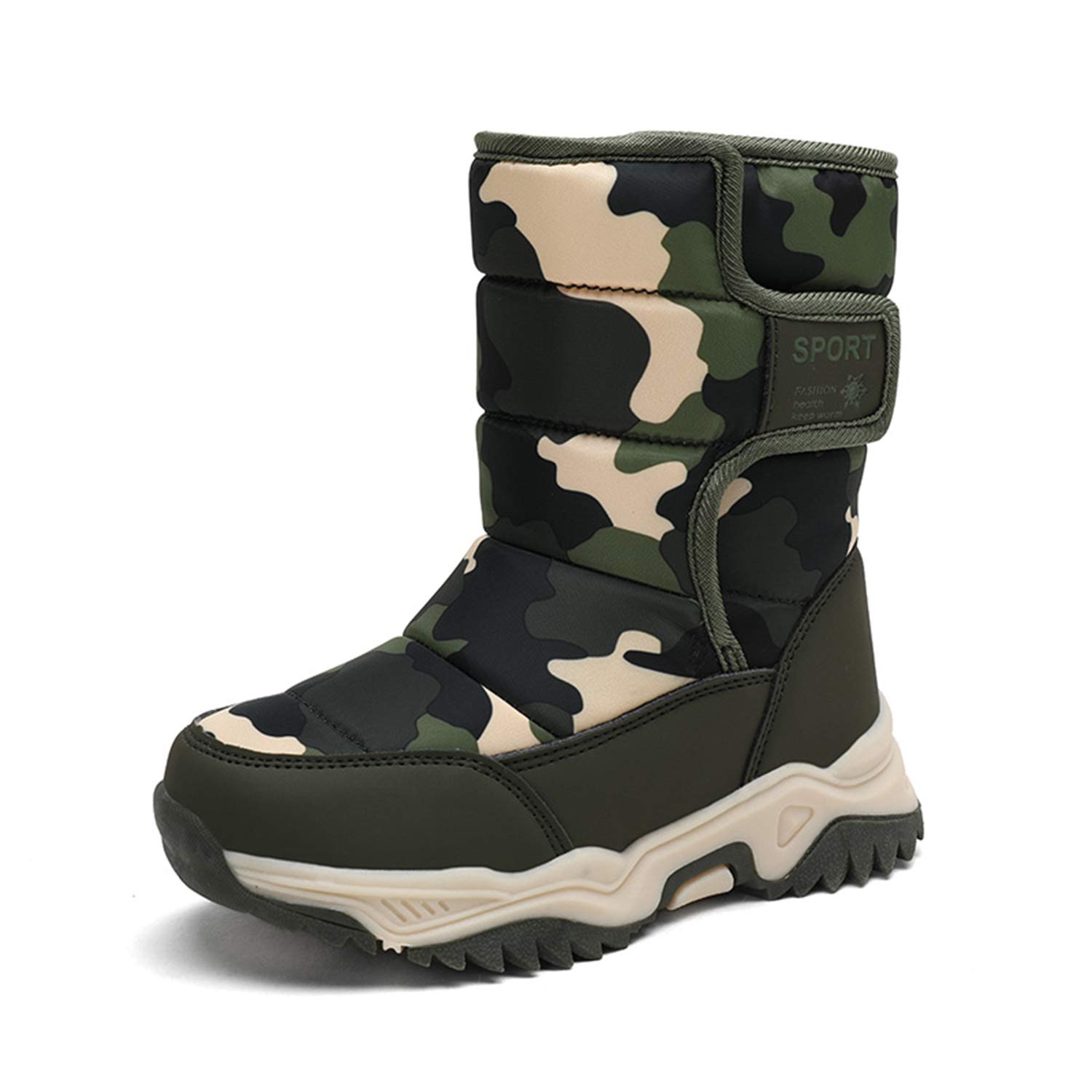 ELIOGN Kids Snow Boots for Girls & Boys - Waterproof Winter Boots with Slip-Resistant Sole for Toddler, Little Kid & Big Kid - Perfect for Outdoor Play, Snowy Weather & Cold Climates