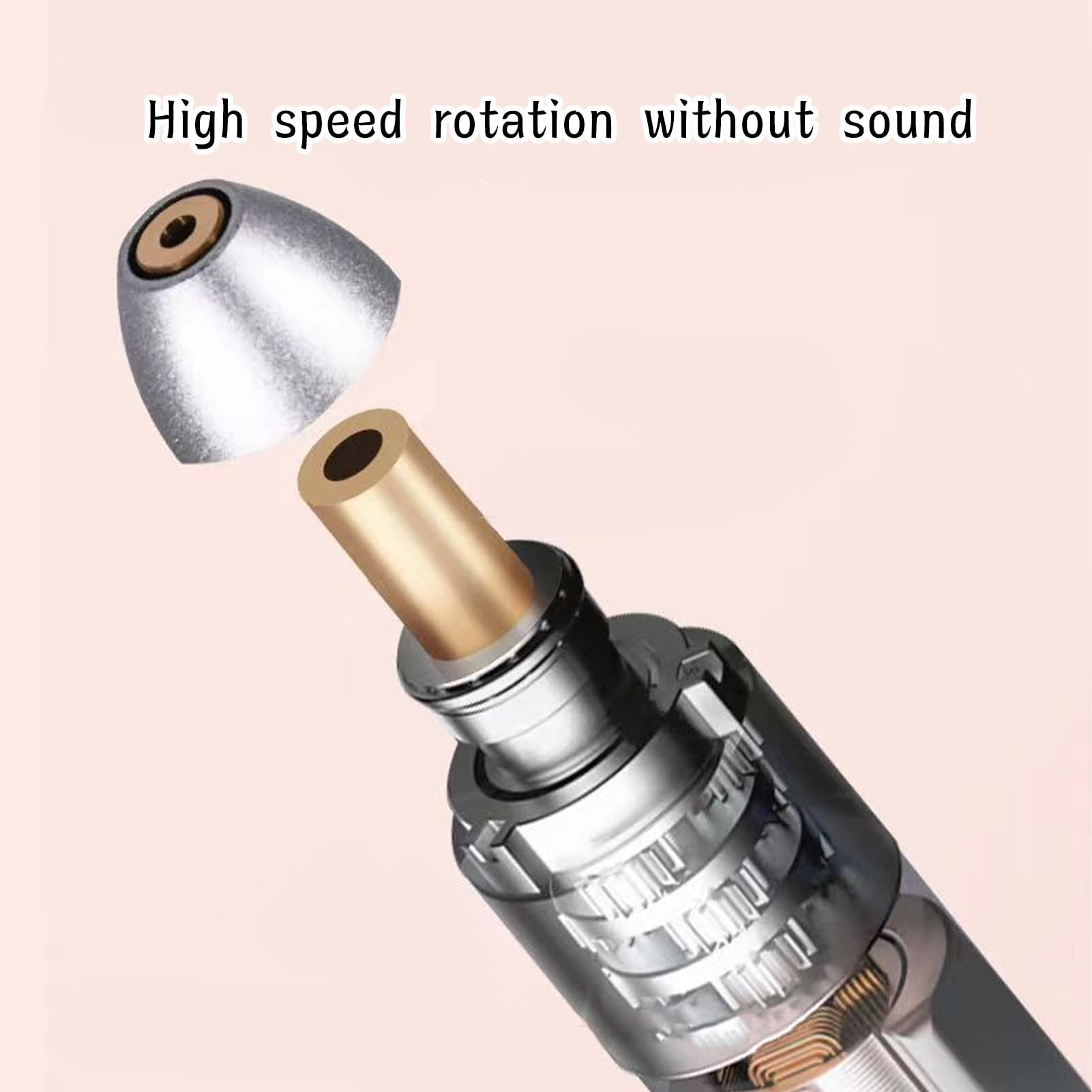 EXCLUZO Professional Electric Nail Drill - 20000 RPM Portable Nail Grinder for Salon & Home Use, DC5V Rechargeable Manicure Pedicure Kit (Silver) | Perfect for Nail Technicians, DIY Nail Art & At-Home Nail Care