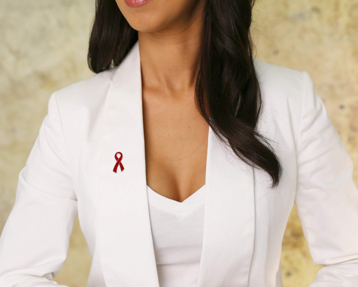 HIV/AIDS Awareness Red Ribbon Pin - Support & Show Solidarity - Wear for Charity Events, Fundraisers & Awareness Campaigns