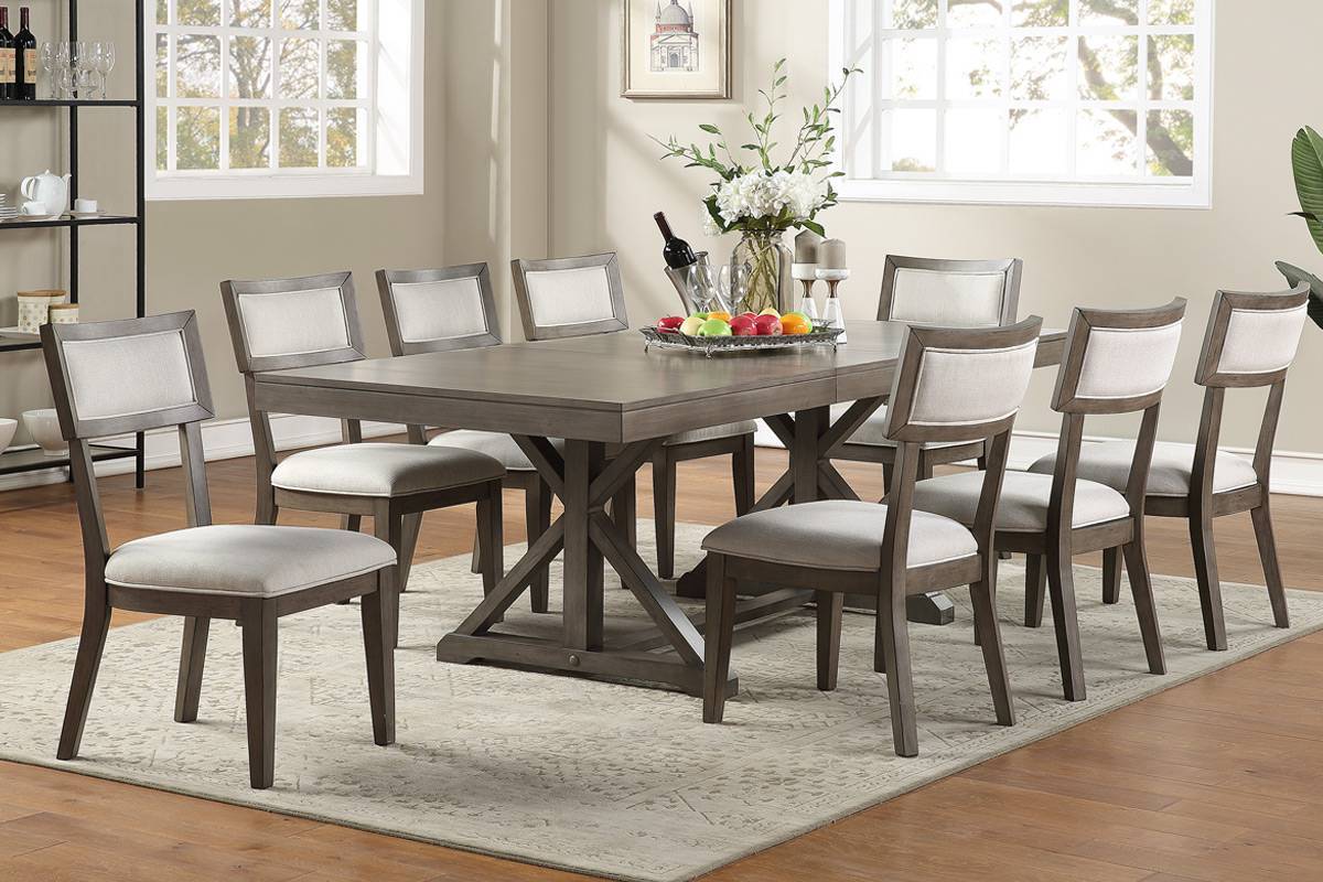 Modern Solid Wood & Veneer Dining Chairs Set of 2 - Cream Upholstered Seat & Back - Perfect for Kitchen, Dining Room, and Breakfast Nook