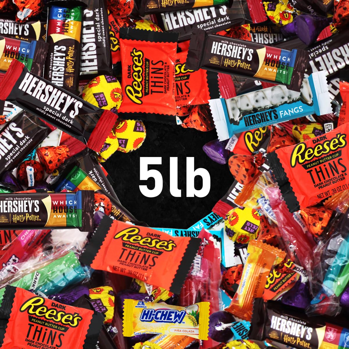 KATIES KANDY KORNER Bulk Chocolate Candy Variety Pack - 5lb Individually Wrapped Assortment for Parties, Holidays & Gifts | Perfect for Halloween, Christmas, Birthday Celebrations & Office Treats