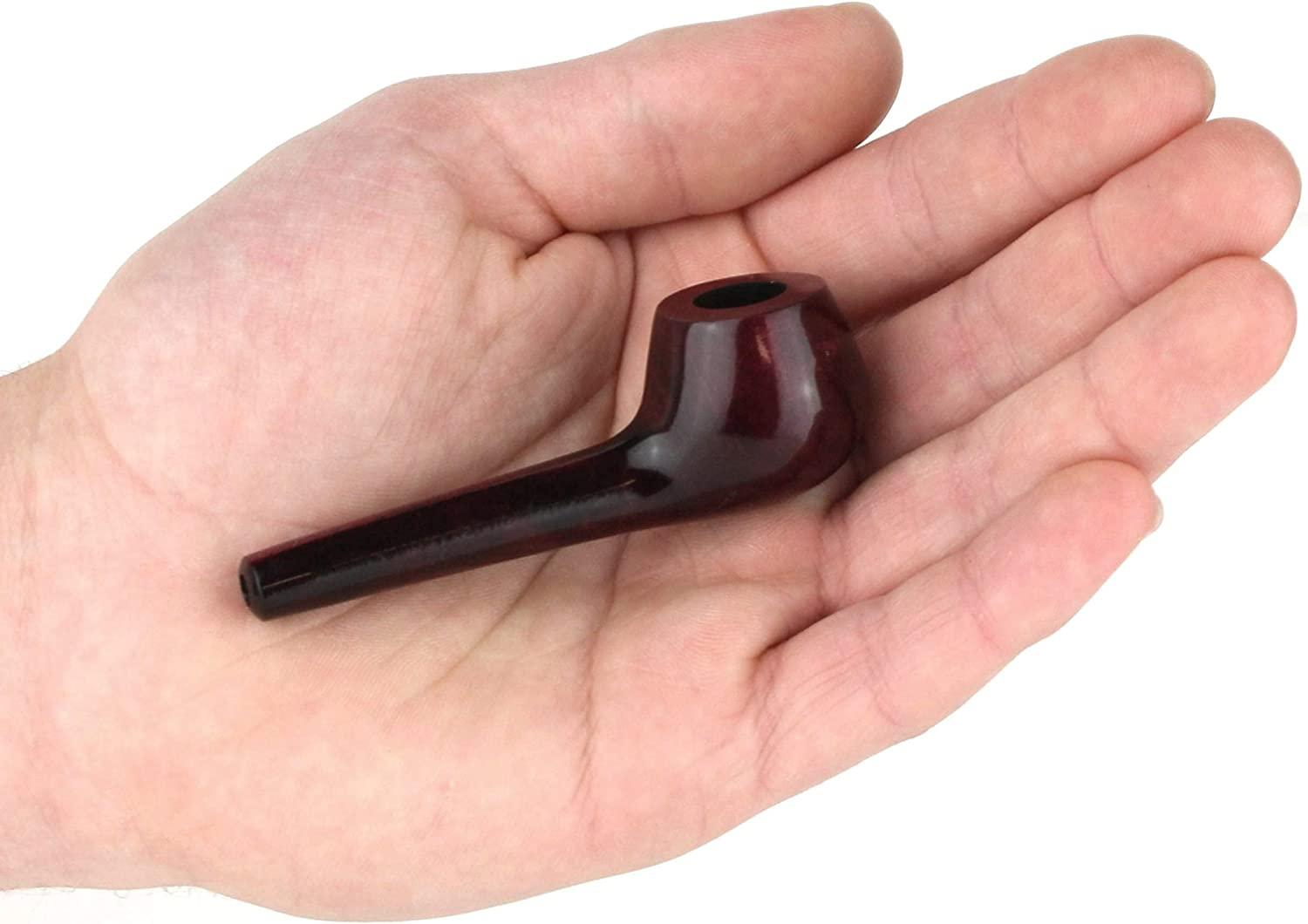 Handmade Mini Tobacco Smoking Pipe - Natural Pear Wood & Roots - Portable Wooden Bowl for Relaxation & Outdoor Use