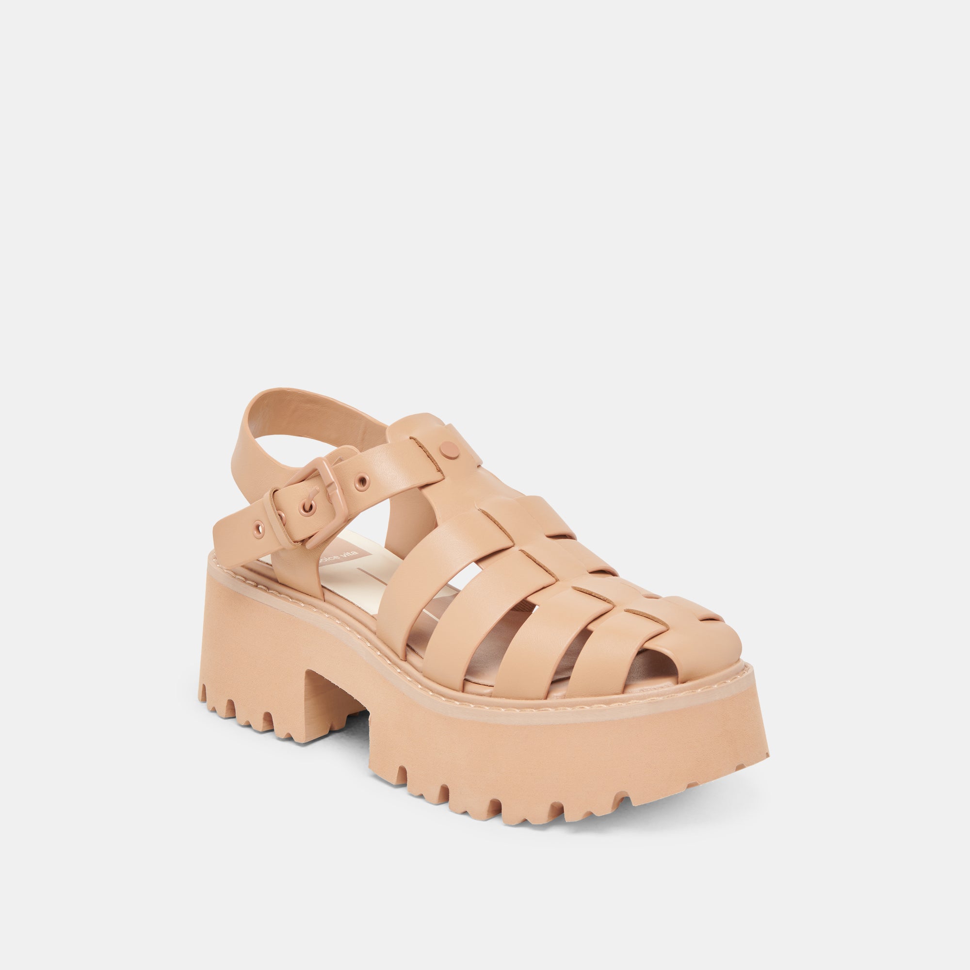 LASLY Women's Tonal Sandals - Soft Cafe Leather Straps, Comfortable Slide Sandals for Summer, Beach, Vacation & Casual Outings