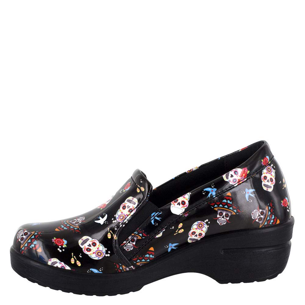 Easy Works by Easy Street Women's Leeza Clog - Comfortable Slip-On Shoes for Nurses, Teachers & Healthcare Workers - Perfect for Work, Errands & All-Day Wear