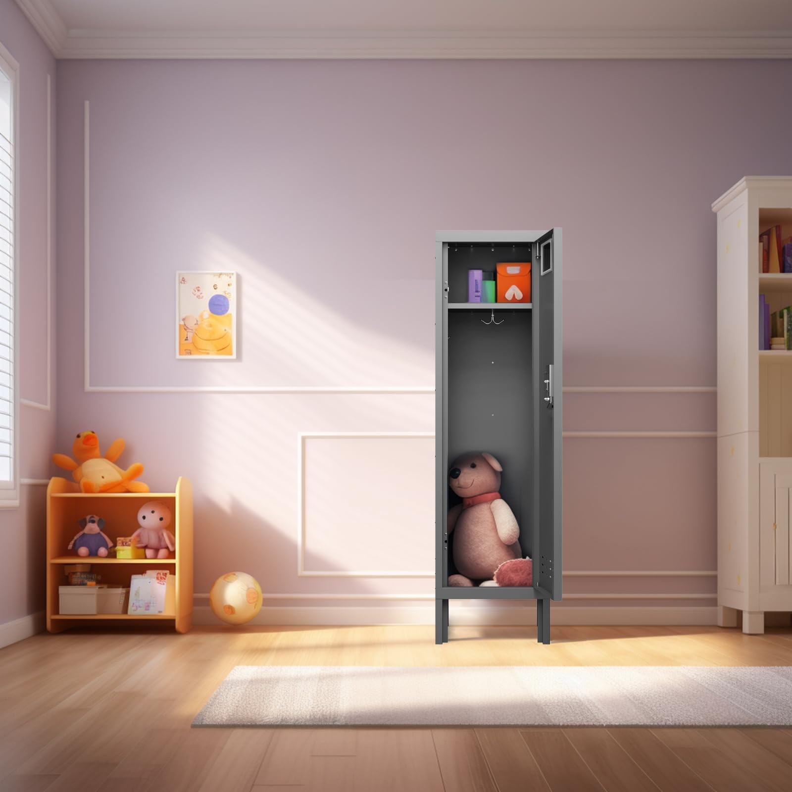 Heavy Duty Metal Storage Locker Cabinet - 54