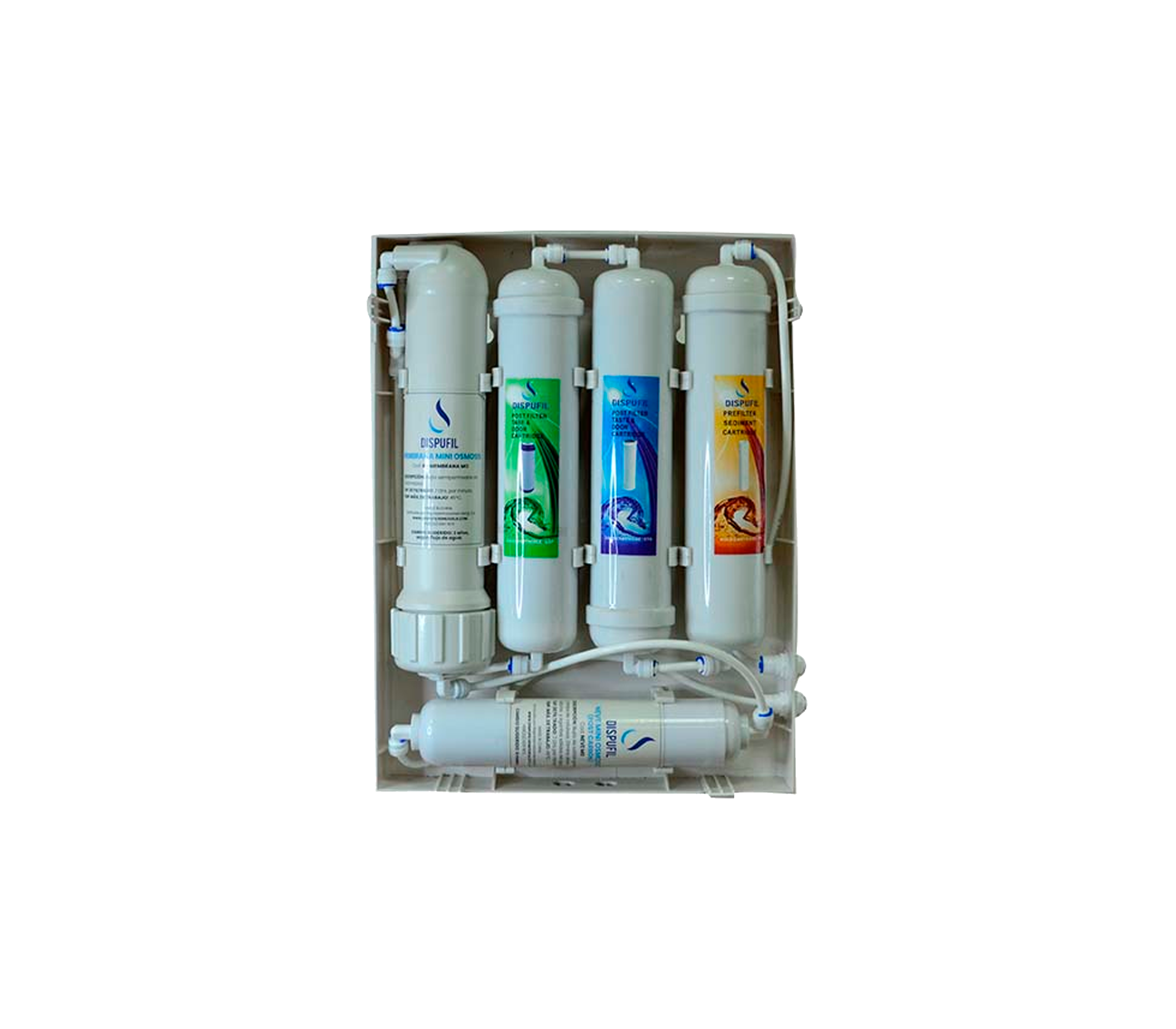 5-Stage Water Filtration System - Dispufil Reverse Osmosis Filter for Clean Drinking Water at Home & Office