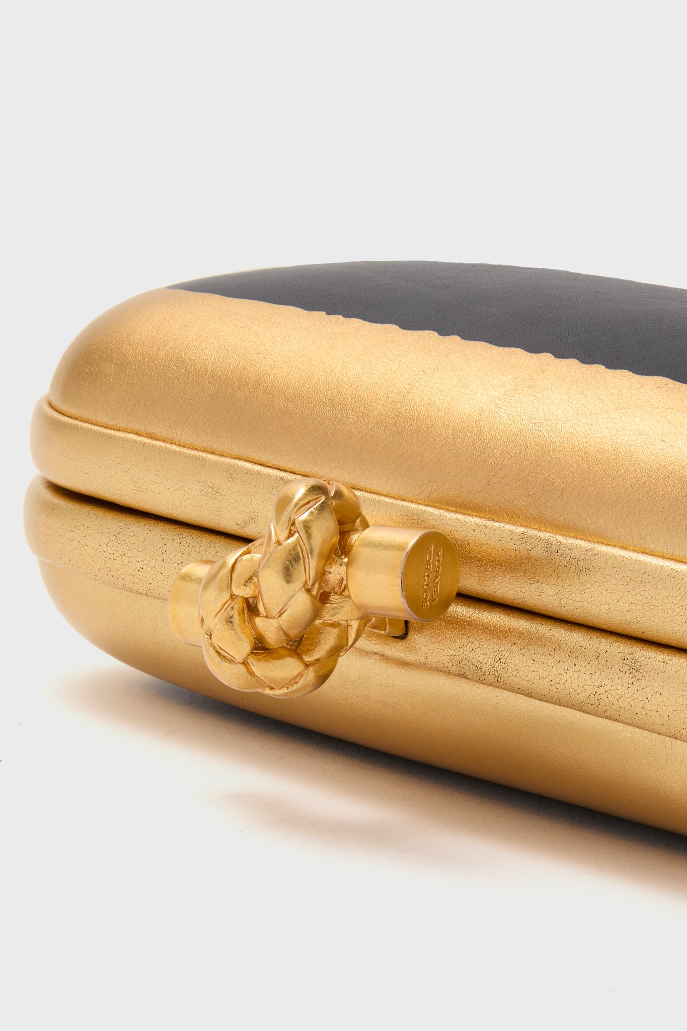 BOTTEGA VENETA Two Tone Knot Clutch Bag - Luxury Designer Handbag for Women | Perfect for Evening Parties, Weddings & Special Occasions