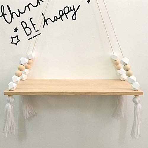 Handmade Rustic Pine Wood Wall Shelf - Farmhouse Boho Floating Shelf for Bedroom, Bathroom, Living Room & Kitchen Decor - 15