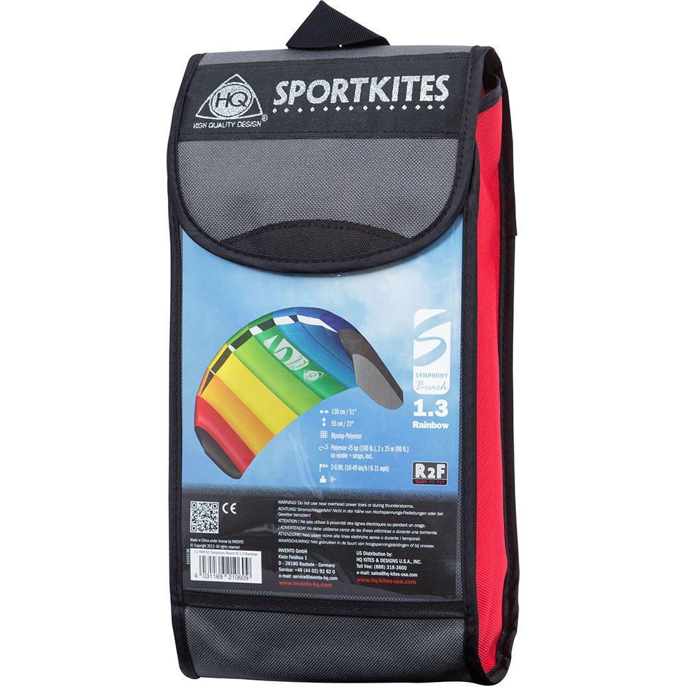 HQ Symphony Beach III 1.3 Dual Line Foil Kite - Professional Stunt Kite for Adults & Kids - Easy to Fly & Control - Perfect for Beach, Park & Outdoor Fun - SUNFIRE Series