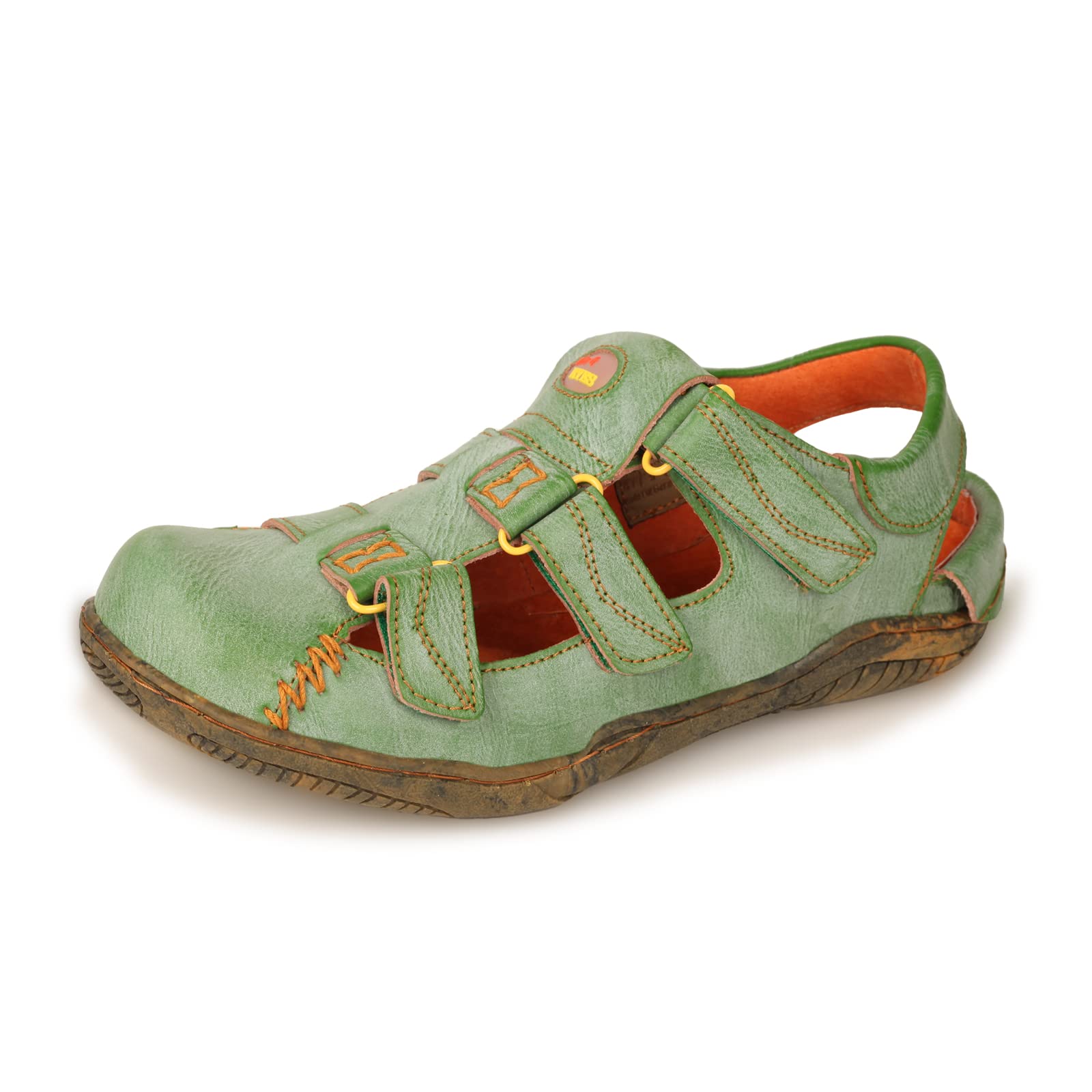 TMA EYES Women's Leather Hiking Sandals - Waterproof Outdoor Sports Shoes with Closed Toe for Trail Walking, Beach & Summer Adventures