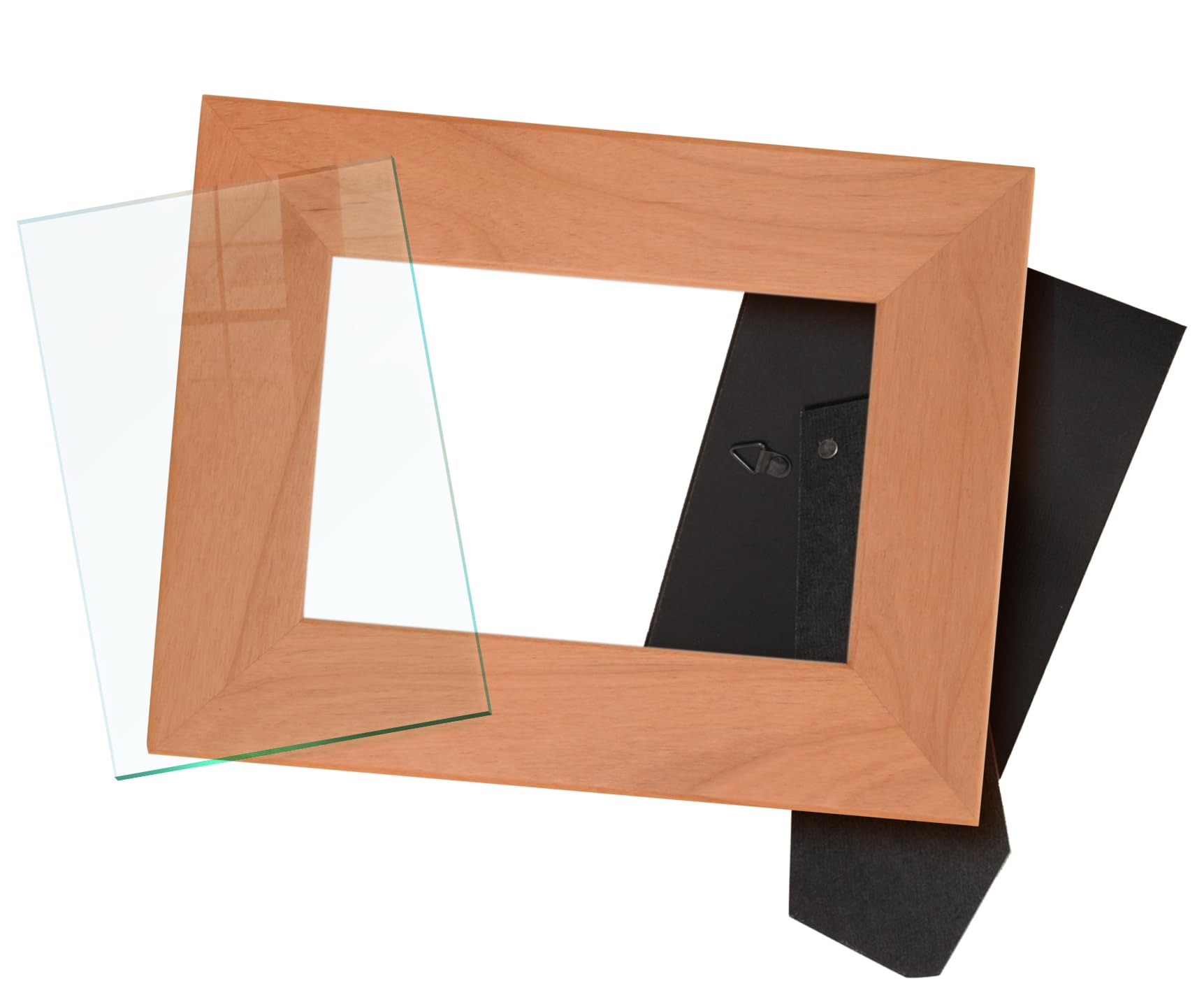 ThisWear Lake Frame - Wood Engraved 4x6 Landscape Picture Frame for Vacation Memories | Perfect for Home Decor, Office Display & Gift Giving