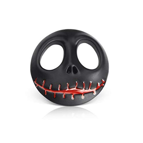 FKERYE 3D Metal Car Stickers - Jack Skellington Skull Motorcycle Badge Emblems - Black Auto Tuning Decals for Cars, Trucks & Bikes - Premium Car Styling Accessories for Halloween, Gothic & Custom Vehicle Themes