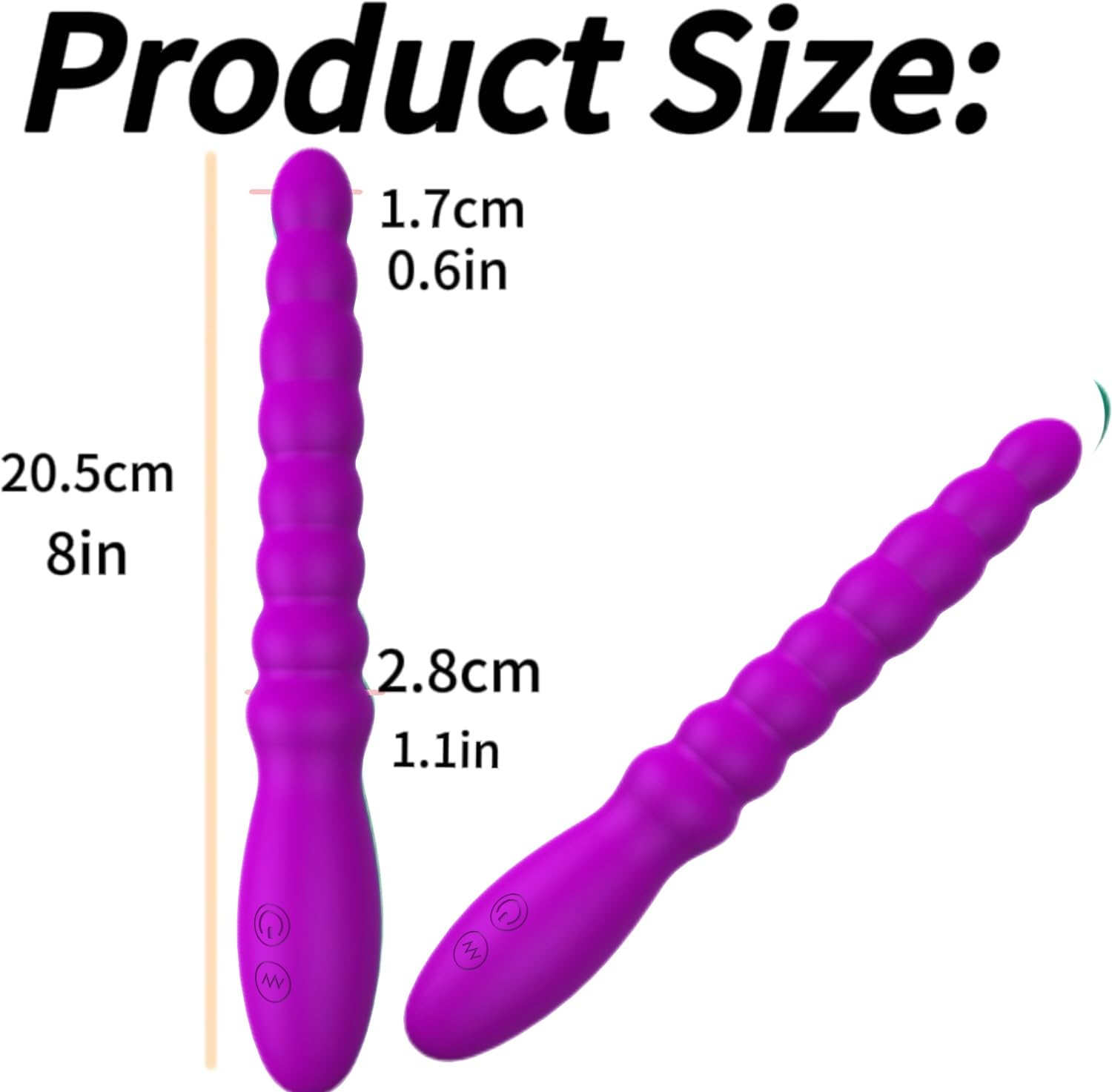Vibrating Anal Beads Butt Plug - 10 Speed Rechargeable Prostate Massager & G-Spot Stimulator for Men & Women - Adult Sex Toy for Couples Pleasure & Solo Play (Purple) - Perfect for Sensual Exploration & Intimate Bonding
