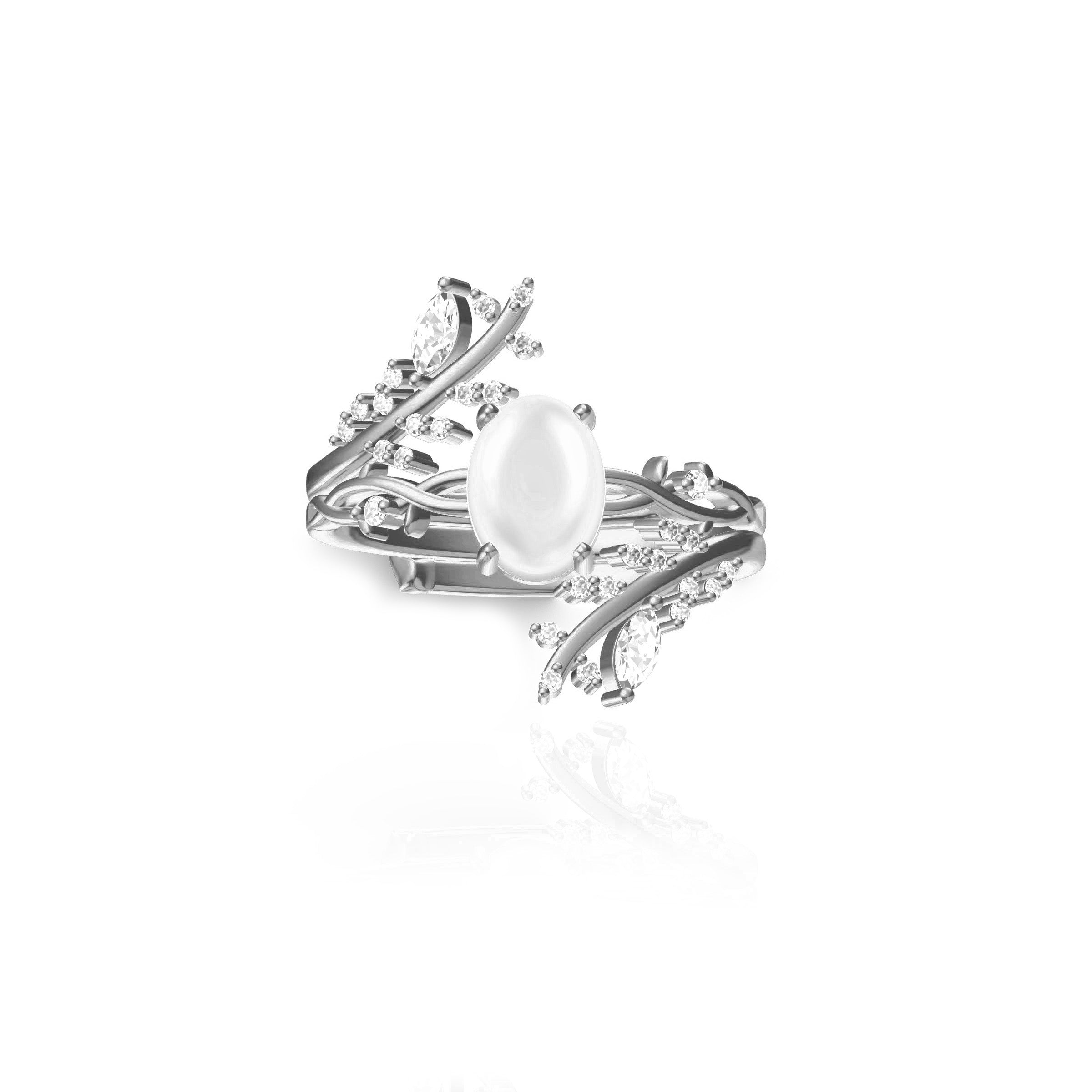 14K Solid Gold Marquise Breastmilk Keepsake Ring for New Moms - Perfect for Nursing, Breastfeeding & Cherishing Precious Memories