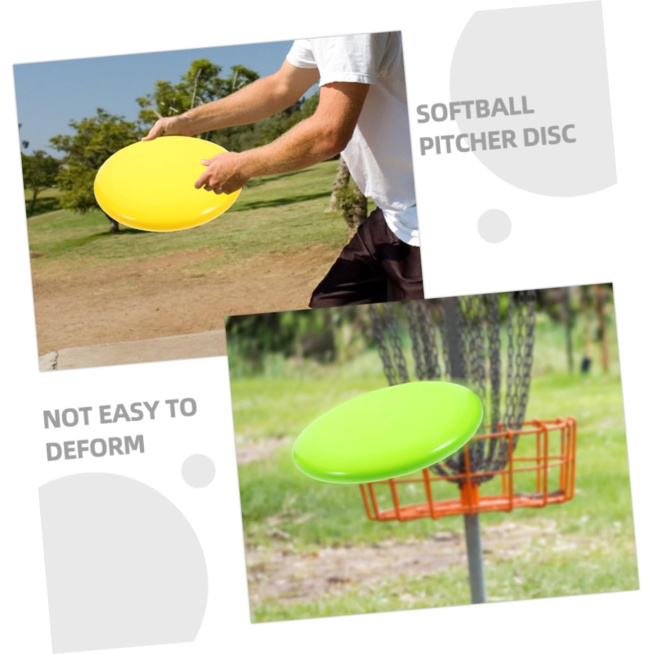 **POPETPOP 6-Piece Disc Golf Set for Kids - Softball Pitching Discs, Training Mat & Outdoor Practice Equipment for Young Pitchers - Perfect for Backyard, Park, and Field Training**