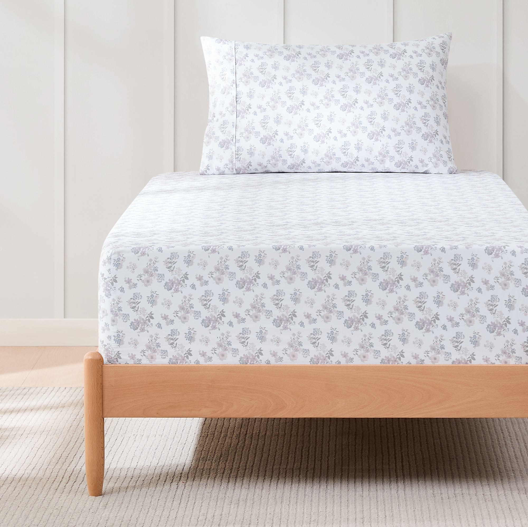 Premium Suzette Sheet Set - Soft & Breathable 100% Cotton Bed Sheets - Queen Size, 4-Piece Set for Ultimate Comfort - Perfect for Home, Hotel, and Guest Room Use