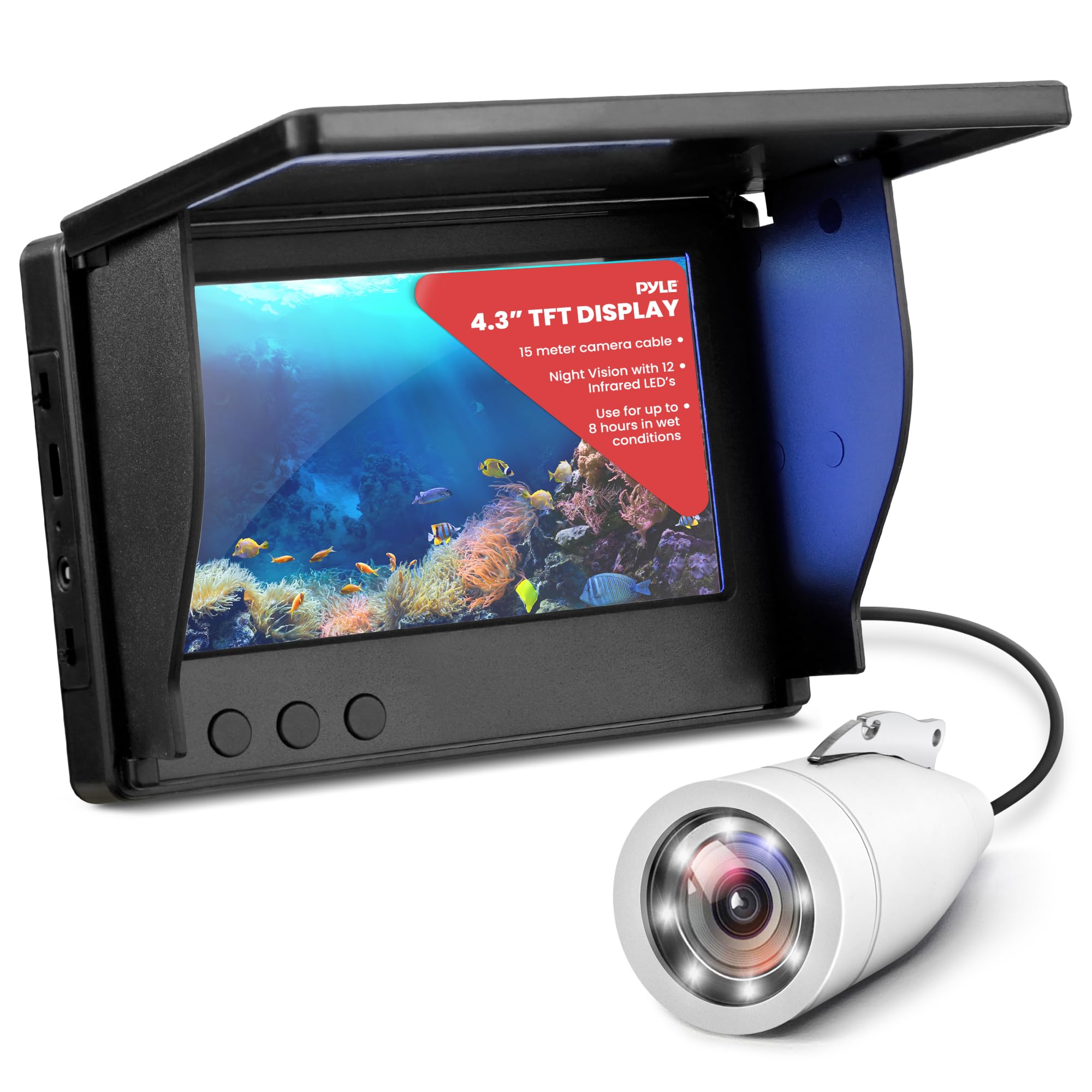 Pyle Underwater Fishing Camera with 4.3
