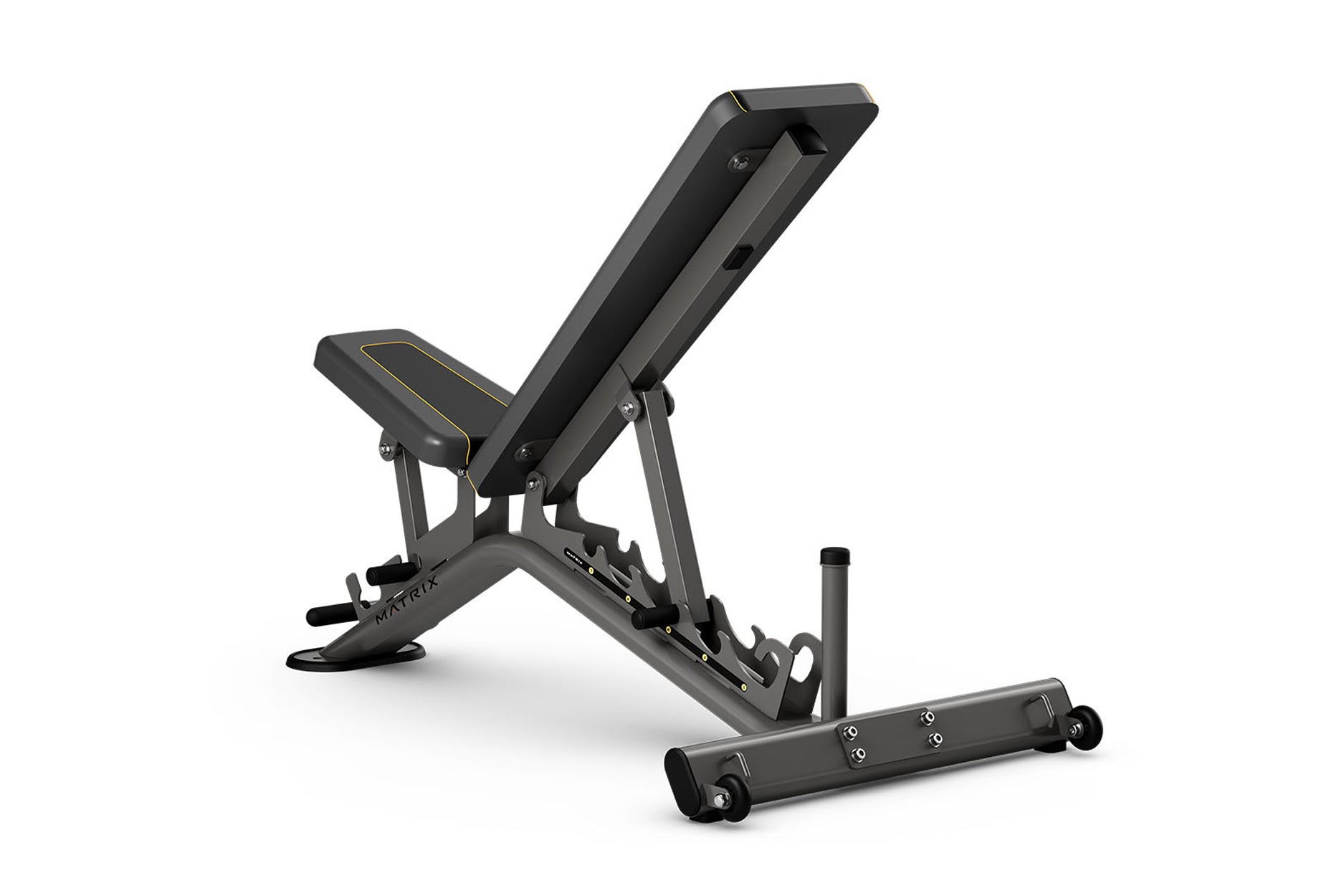 Matrix Multi Adjustable Weight Bench for Home Gym - 12-Position Incline/Decline Workout Bench with Leg Hold-Down - Perfect for Strength Training, Dumbbell Exercises & Full-Body Workouts