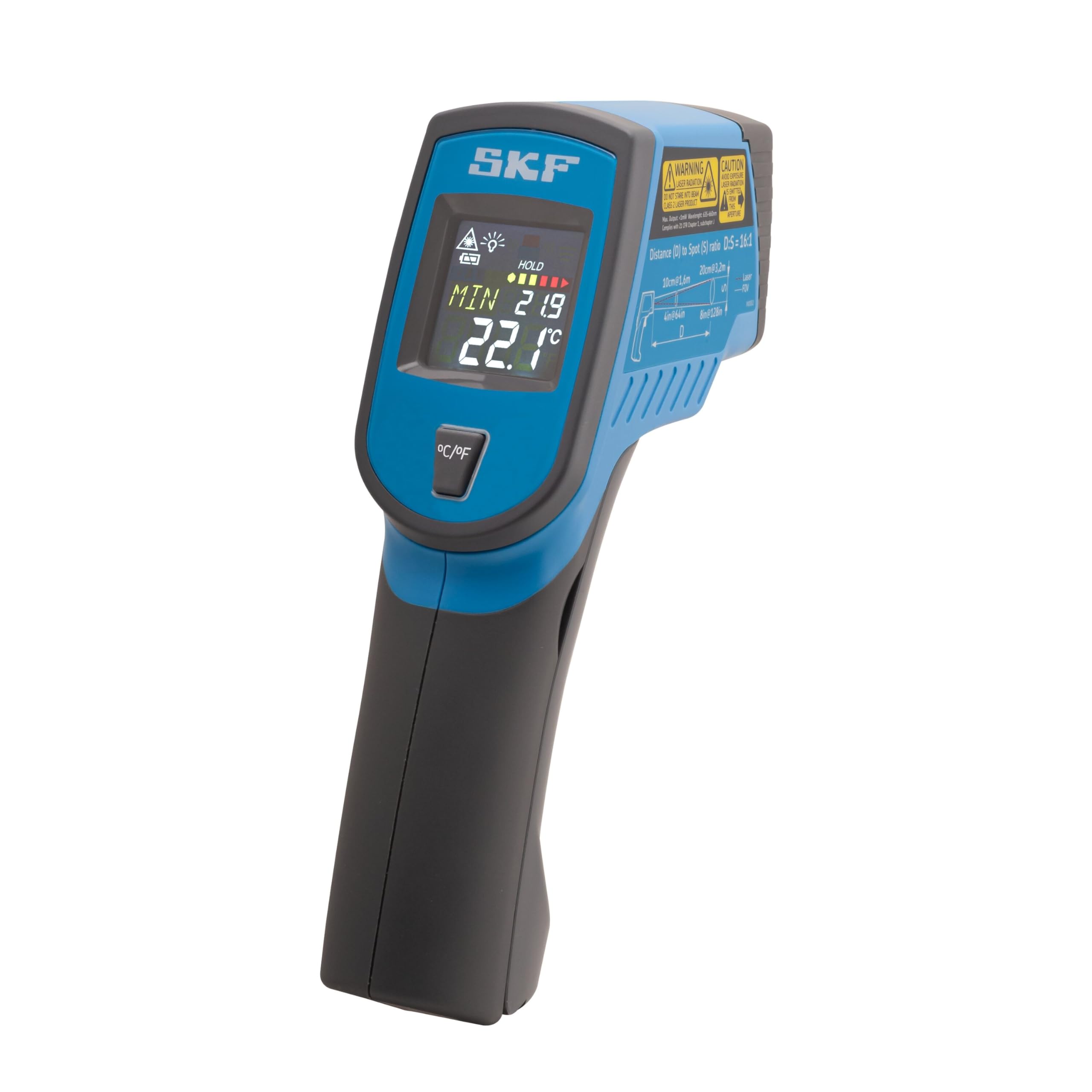 SKF TKTL 11 Basic Infrared Thermometer - Non-Contact Digital Temperature Gun for Industrial, HVAC & Food Safety - Perfect for Cooking, Automotive & Home Use