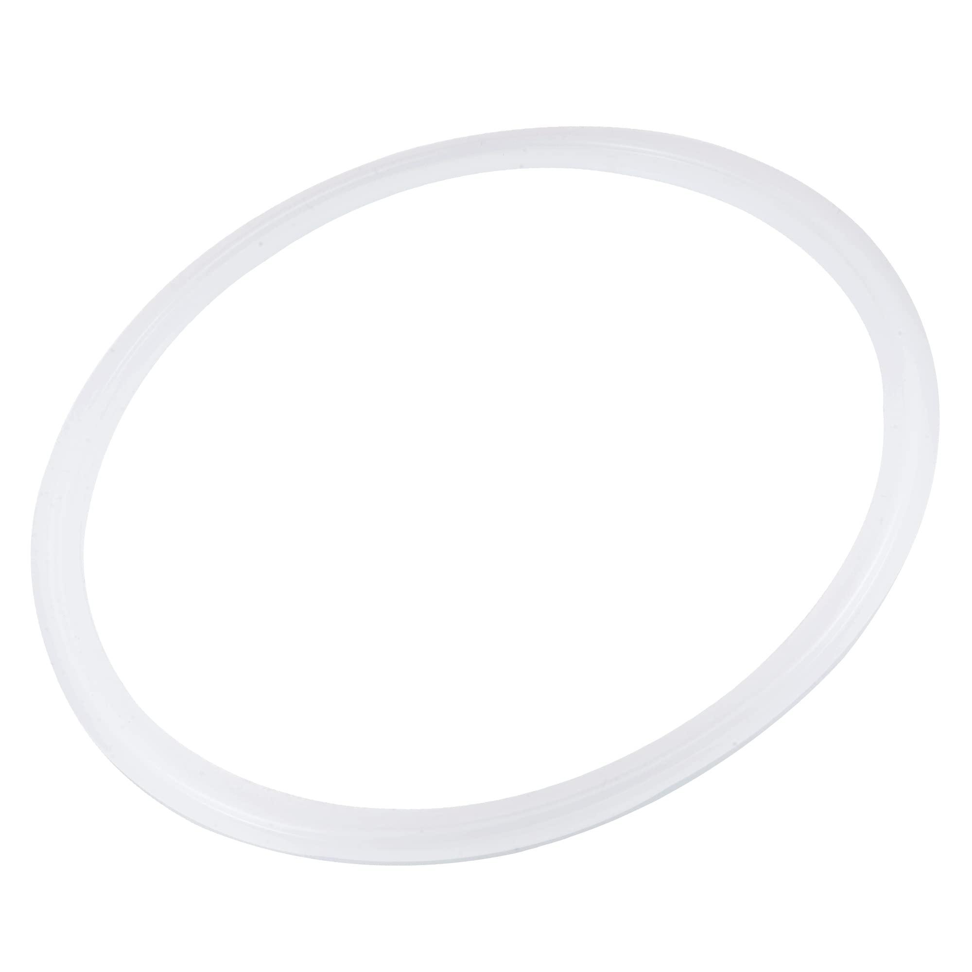 **MECCANIXITY Silicone Rubber Gasket - 155mm OD White Industrial Flange O-Ring - Compatible with 5.5 Inch Clamp - High-Temperature & Chemical Resistant for Plumbing, Automotive & HVAC Applications**
