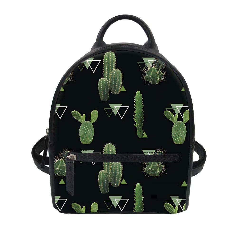 FOR U DESIGNS Cactus Printed Backpack for Teen Girls - Small School Bag & Travel Shoulder Backpack - Perfect for School, College, Travel & Daily Use