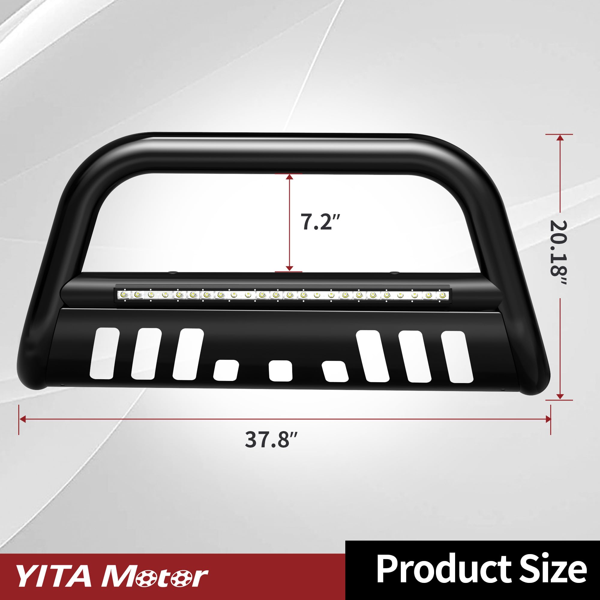 YITAMOTOR Bull Bar with LED Light for 2005-2021 Nissan Frontier - 3