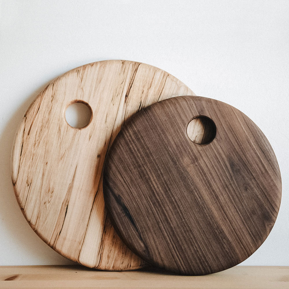 Premium Wooden Round Serving Board - Natural Charcuterie Cheese Tray for Entertaining, Weddings & Parties - Elegant Appetizer Platter for Cheese, Charcuterie & Snacks