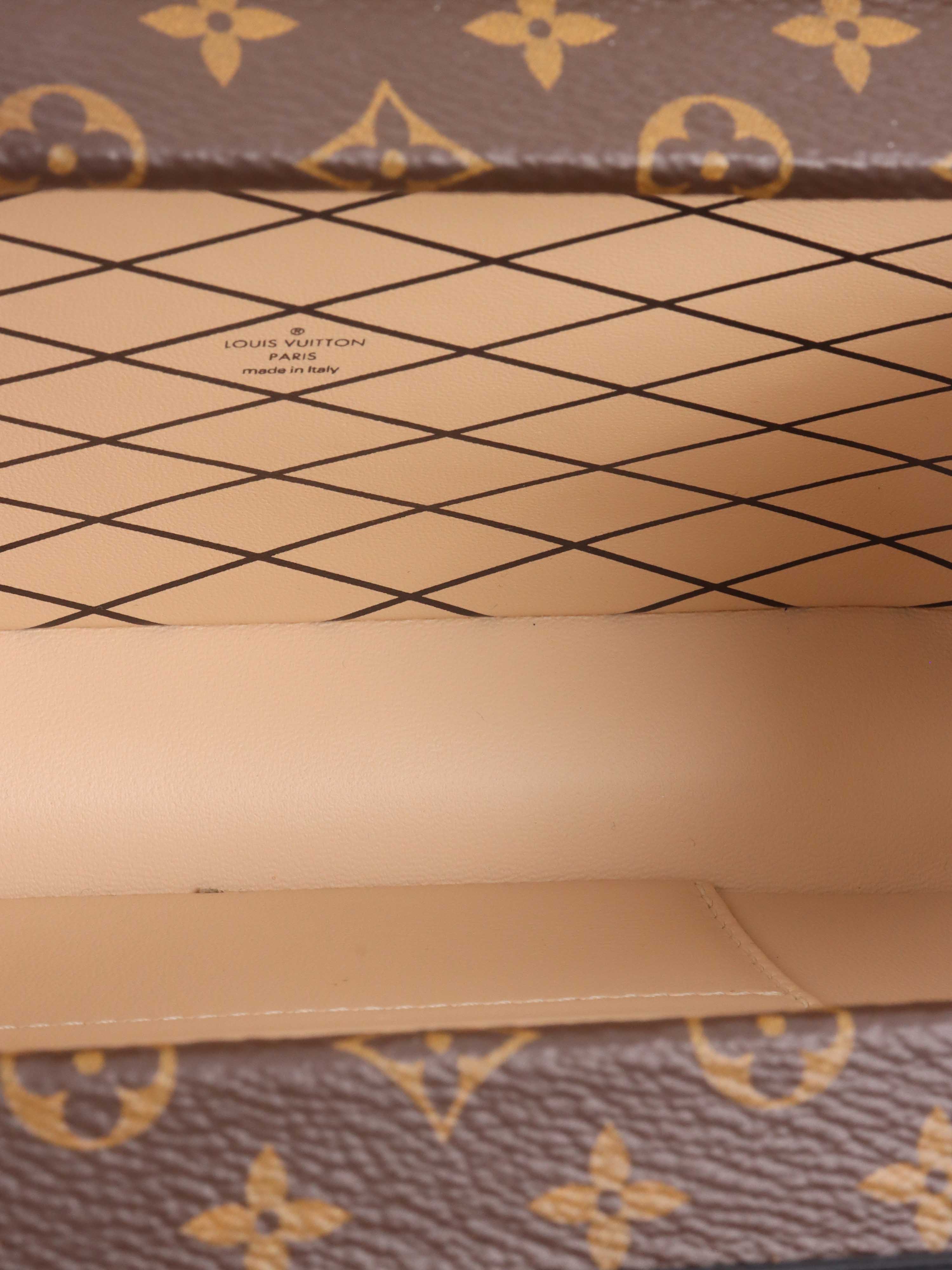 Authentic Louis Vuitton Monogram Tressage Petite Malle Crossbody Bag - Luxury Designer Handbag for Women, Perfect for Parties & Evening Events