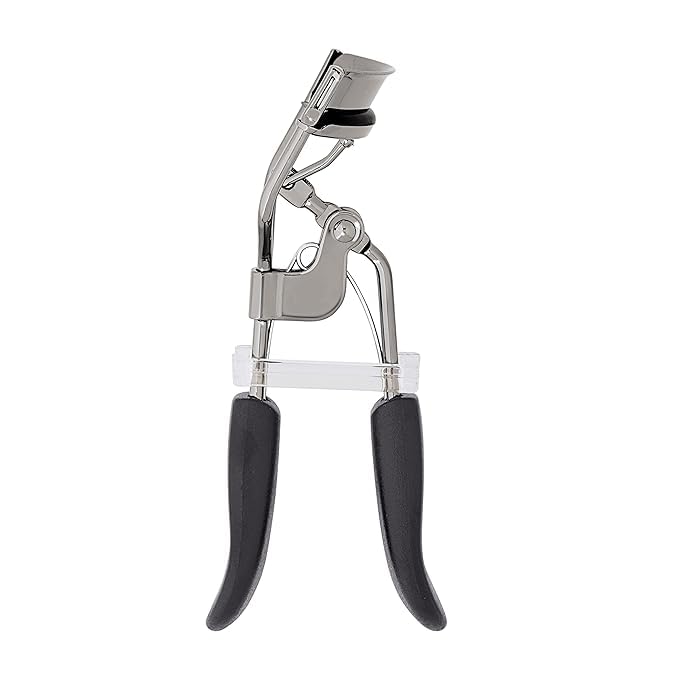 Best Eyelash Curler for Long-Lasting Curls - Stainless Steel Lash Curler with Extra Rubber Pads - Perfect for Salon, Home & Travel Makeup