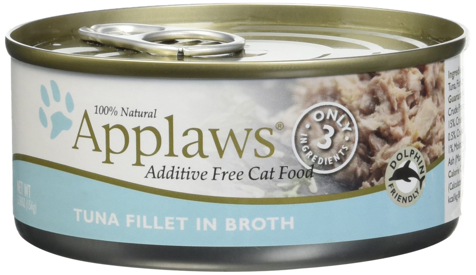 Applaws Tuna Fillet Canned Cat Food 5.5oz (24 Pack) - Grain-Free, Natural Wet Cat Food for Adult Cats - Perfect for Mealtime, Travel & Emergency Pet Supplies