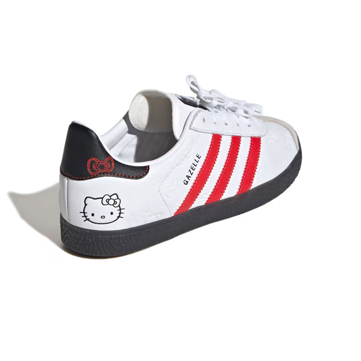 Hello Kitty Kids Gazelle Sneakers - Cloud White & Red Casual Shoes for Girls | Perfect for School, Playdates & Everyday Wear