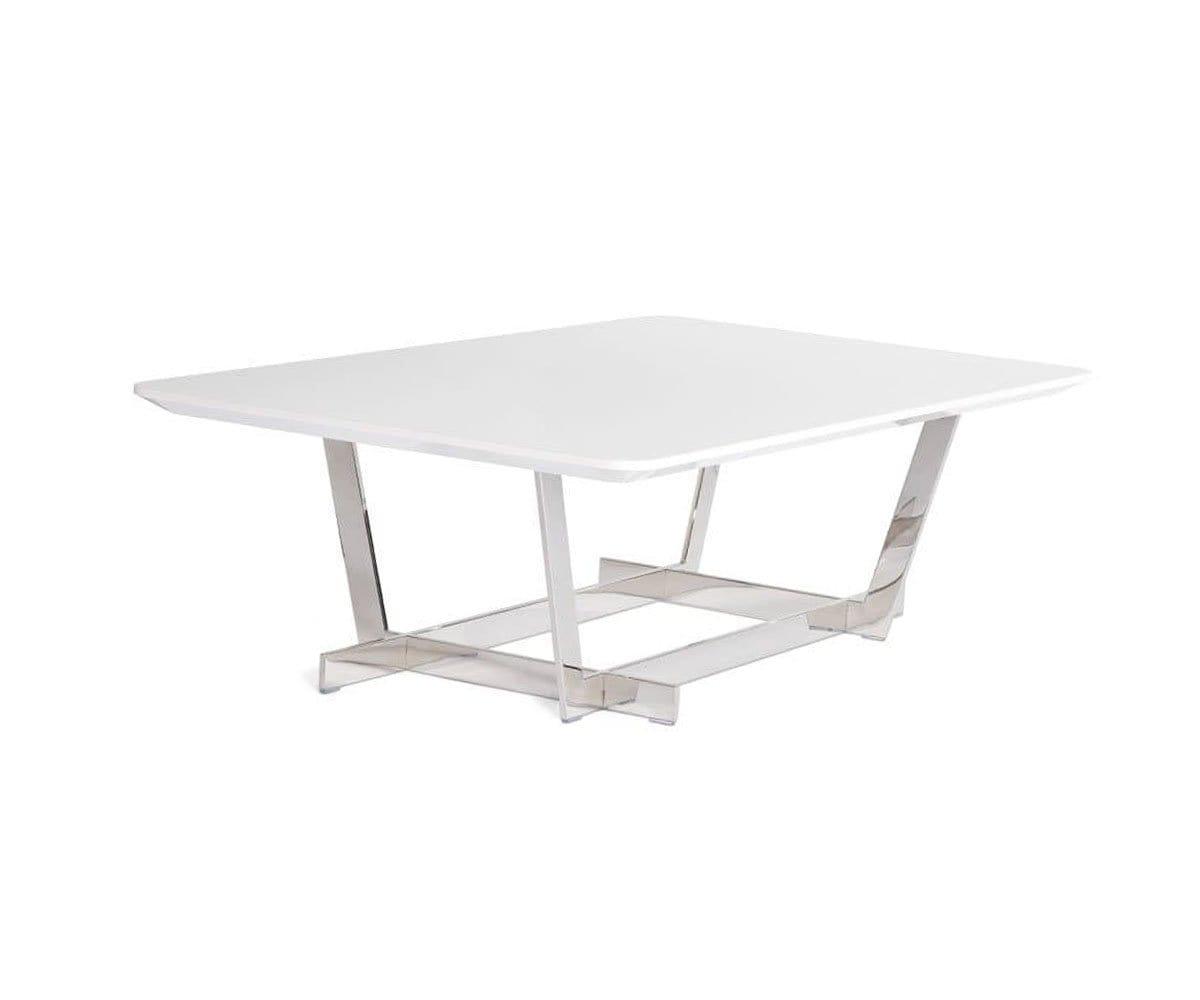 Modern Rectangle Coffee Table - Solid Wood Living Room Center Table for Home Decor - Perfect for Living Room, Lounge, and Office Spaces