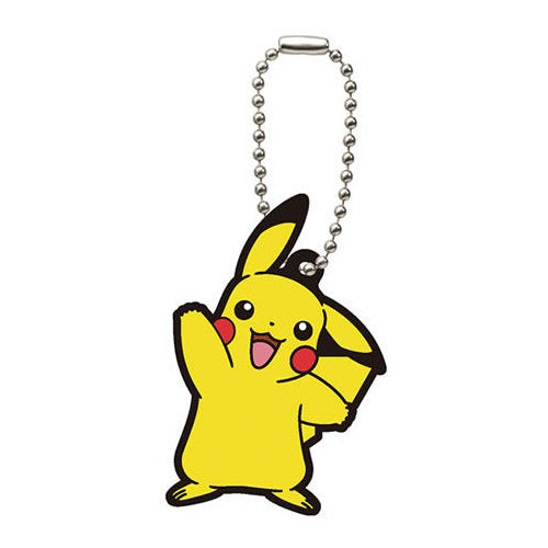 Pokemon Rubber Mascot Keychain Vol.5 - Cute Pikachu & Friends Collectible Keyring for Backpacks, Gifts & Anime Fans