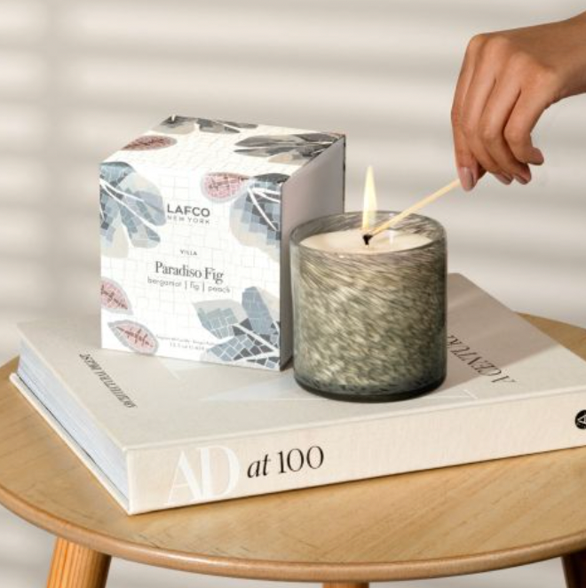 LAFCO Paradisio Fig Scented Candle - Luxury Home Fragrance for Relaxation & Aromatherapy | Perfect for Bedroom, Bathroom & Living Room Decor