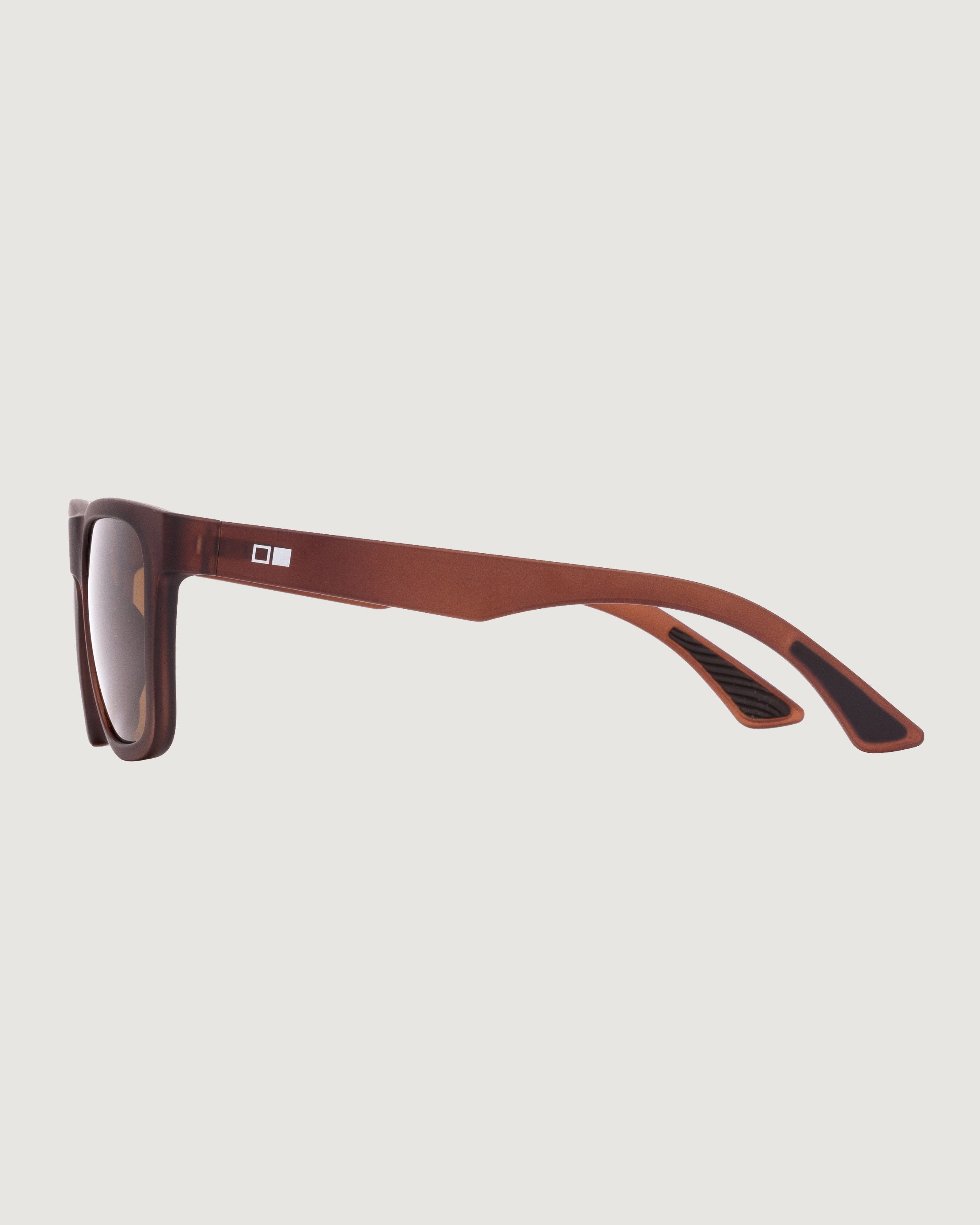 OTIS Strike Sport Sunglasses - Matte Espresso Brown Polarized Lenses for Running, Cycling & Outdoor Activities - UV Protection & Anti-Glare Performance Shades
