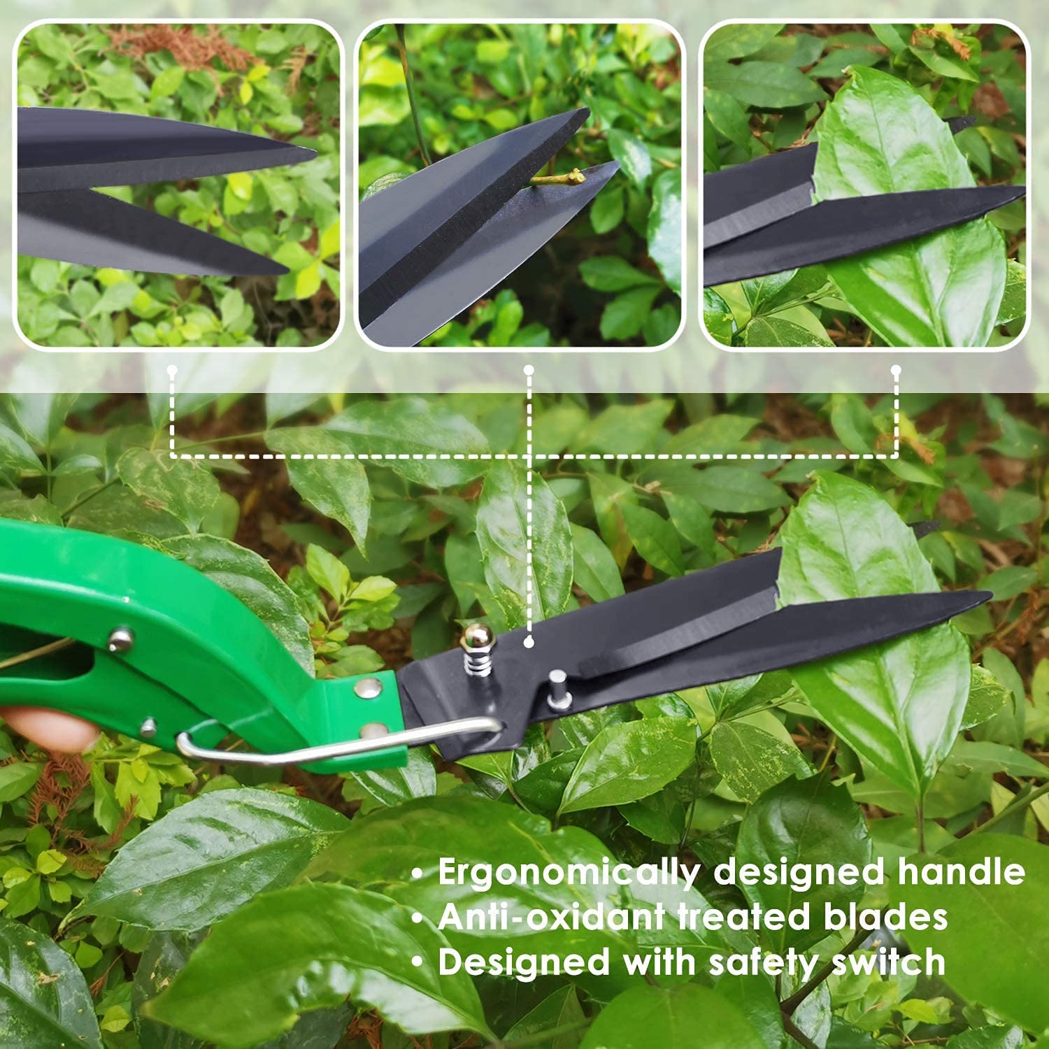10-Piece Garden Tool Set with Carrying Case - Ergonomic Hand Tools Including Trowel, Rake, Weeder, Pruner, Shears & Sprayer - Perfect Gardening Gifts for Women & Men (Green) - Ideal for Home Gardening, Landscaping & Outdoor Planting Projects