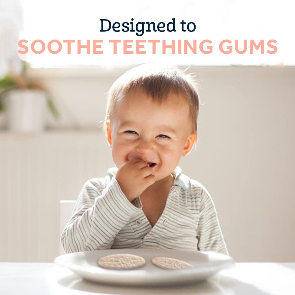 Organic Gerber Baby Teething Wafers - Mango Banana Carrot Flavor, 1.7oz (6-Pack) | Gentle Snacks for Teething Infants | Perfect for On-the-Go & Daycare