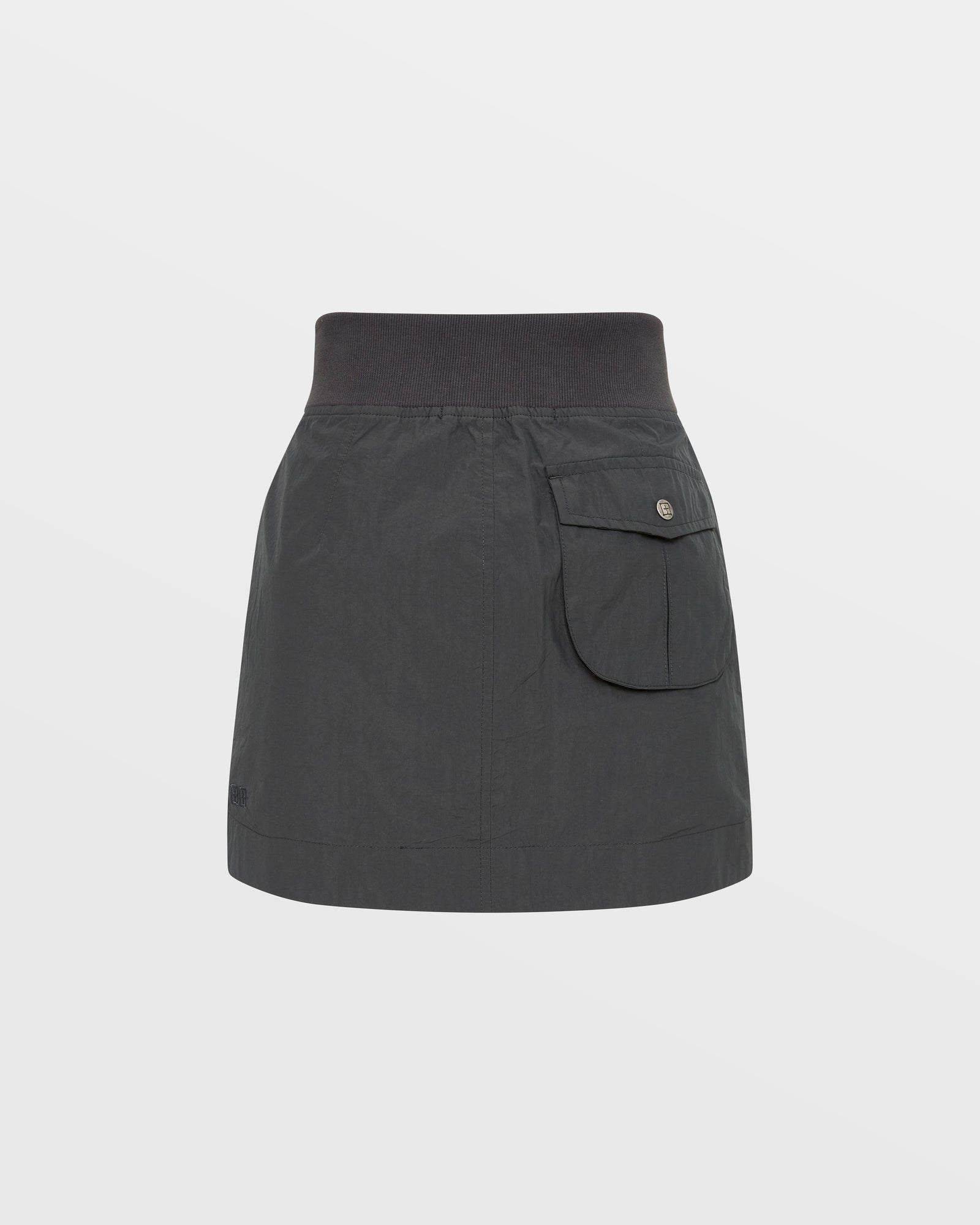 Elemental Charcoal Skirt - Women's A-Line Midi Skirt for Casual Wear, Office & Date Night | Soft Stretchy Fabric, Comfortable Fit