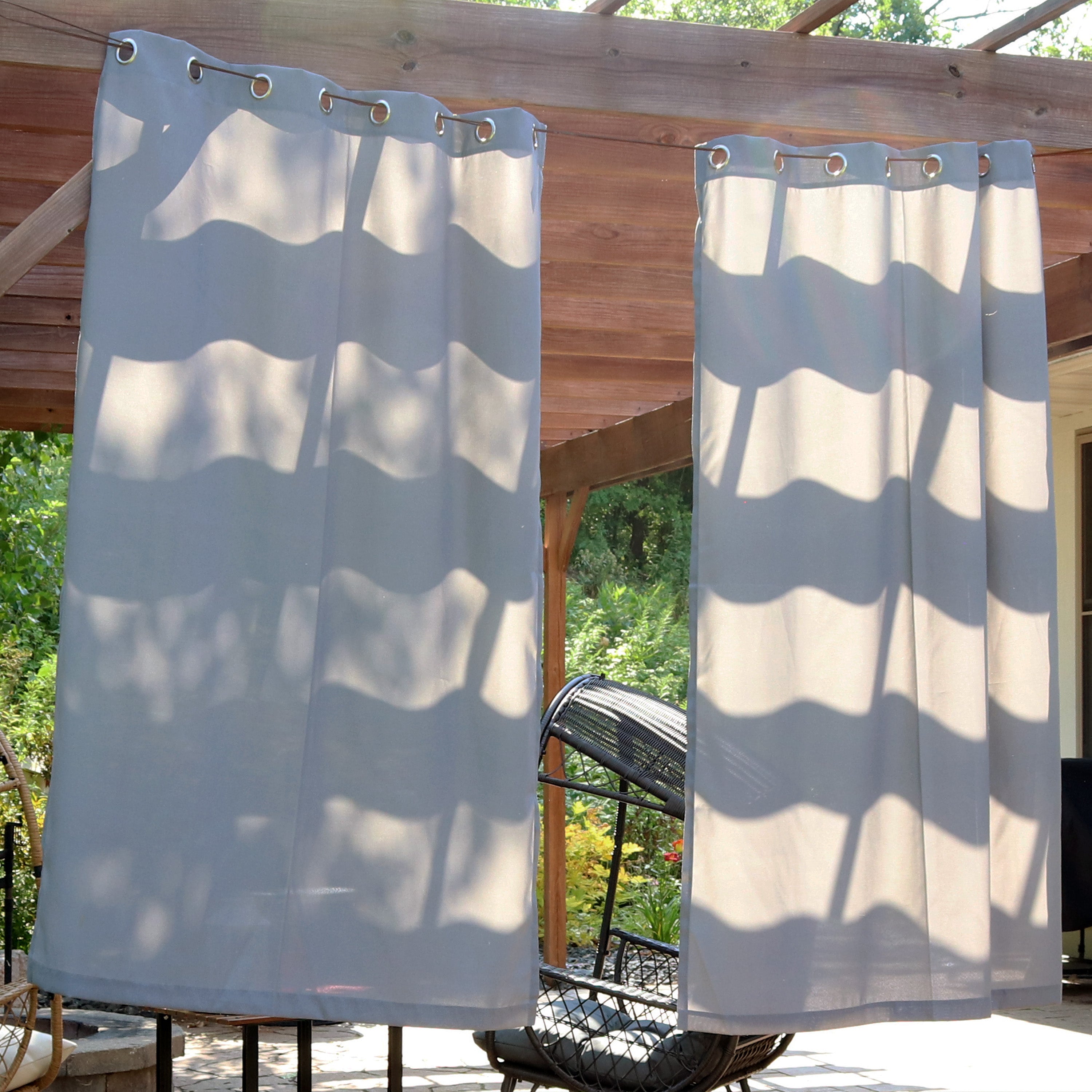 Stylish Sunnydaze Outdoor Curtain Panels for Patio, Deck & Porch - Water-Resistant & UV-Protected Contemporary Design