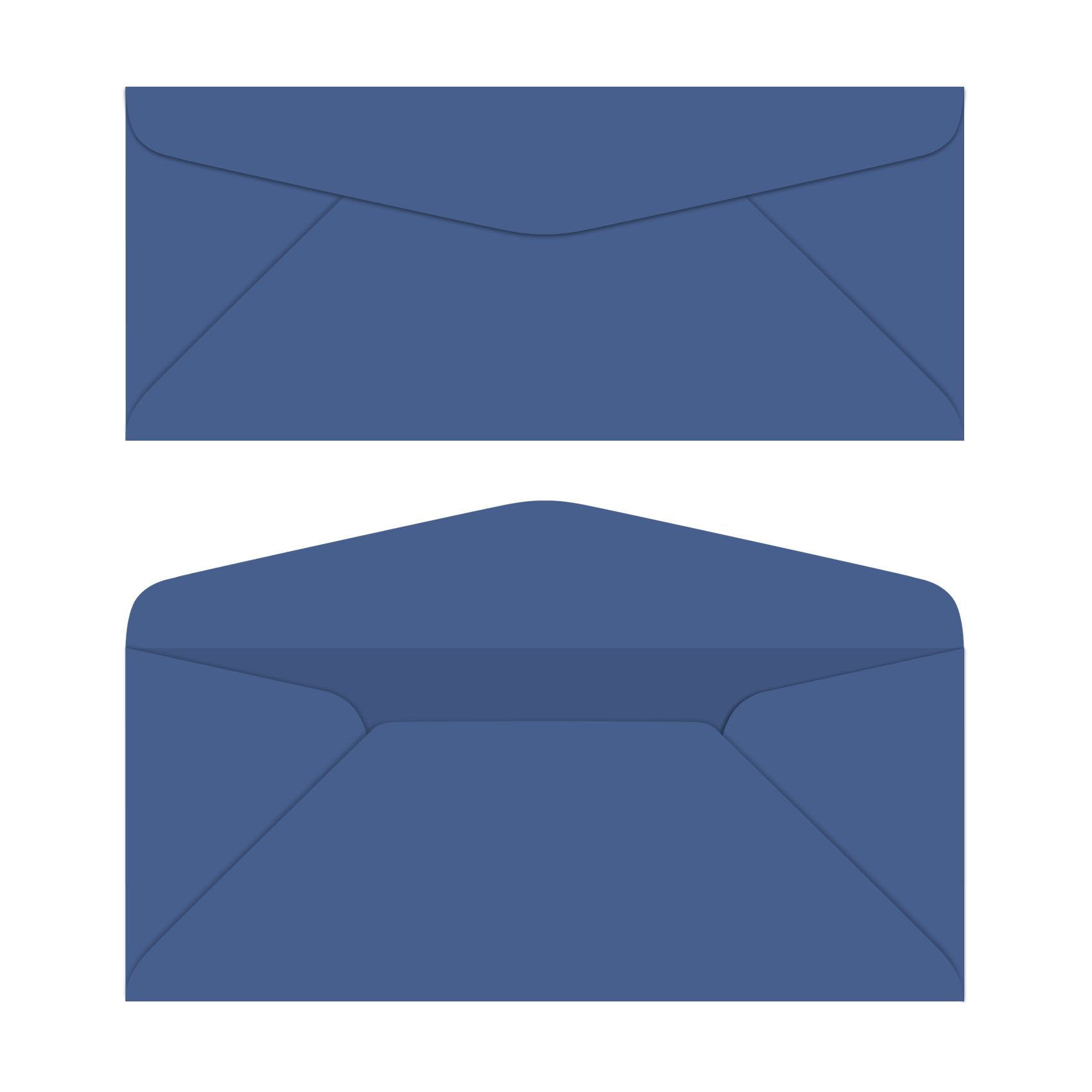 Premium Dark Blue #10 Business Envelopes (4 1/8