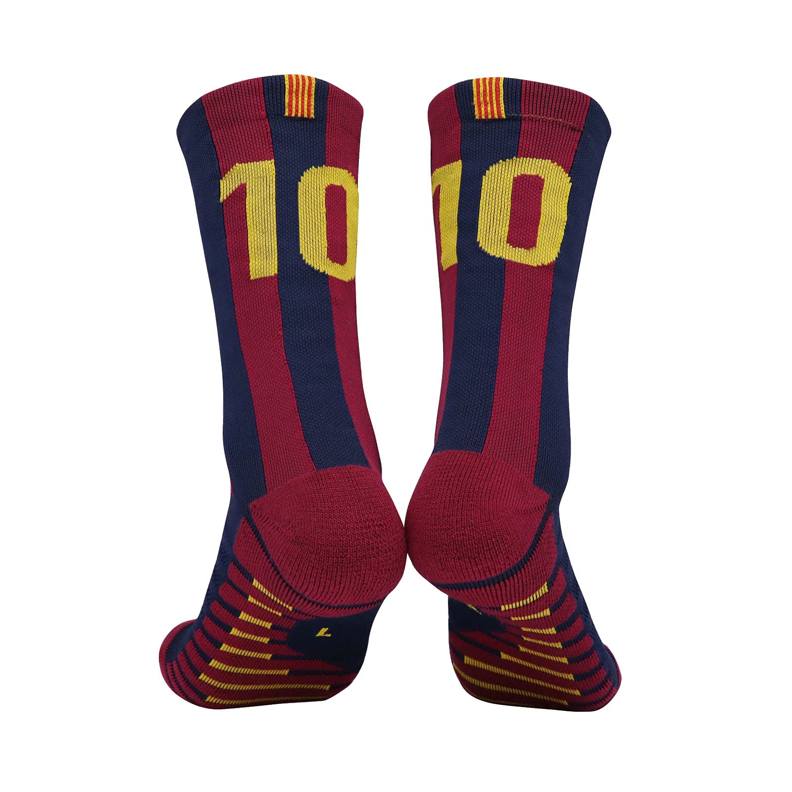 Men's Soccer Socks - Anti-Slip Cushioned Compression Socks for Football, Basketball & Running | Team Sports Performance Socks for Athletes & Gym Training