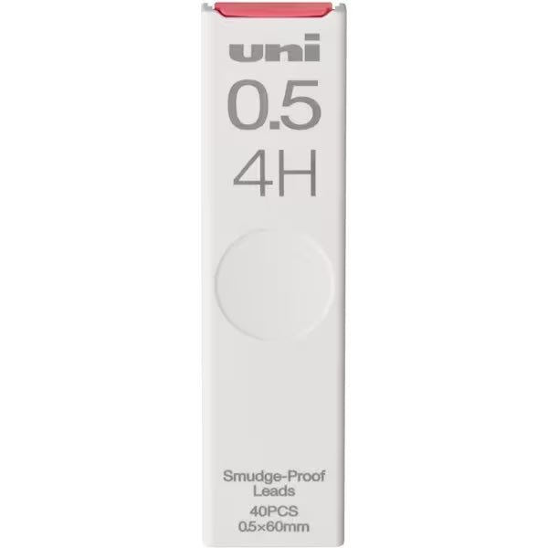 uni Mitsubishi Black Pencil Lead - 0.5mm HB Graphite Refills for Mechanical Pencils - Perfect for Writing, Drawing & Sketching in School, Office & Art Projects