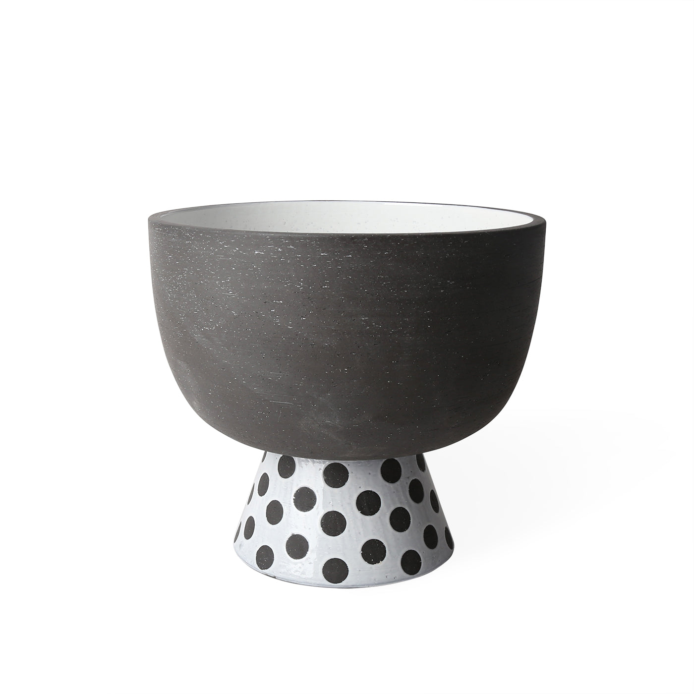 Palm Springs Dots Ceramic Serving Bowl - Stylish Decorative Bowl for Salads, Snacks & Entertaining - Perfect for Home Decor & Party Serving
