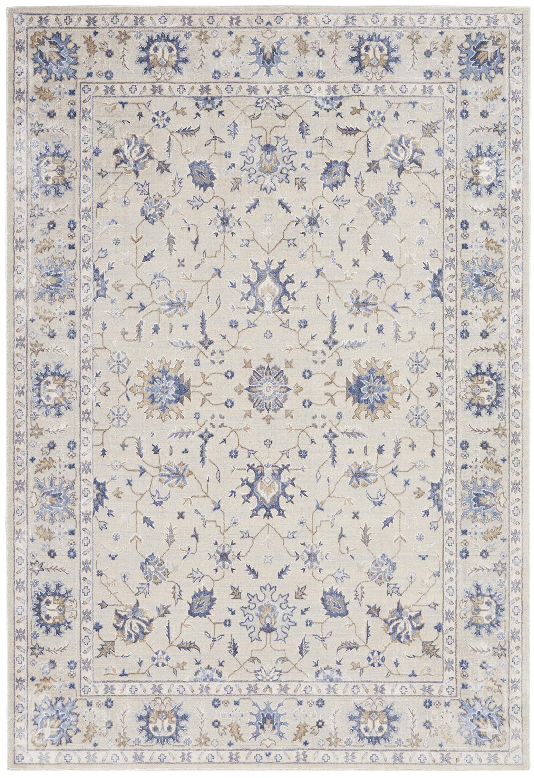 Nourison Sleek Textures Traditional Ivory 3'11