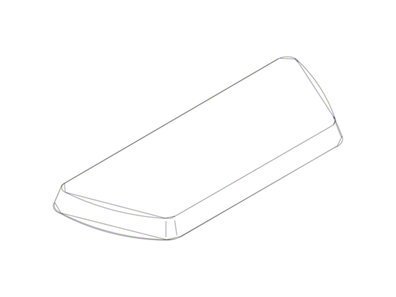 Kohler 84095-7 Black 14-Inch Toilet Tank Cover - Durable Bathroom Accessory for Modern Home Decor & Easy Cleaning
