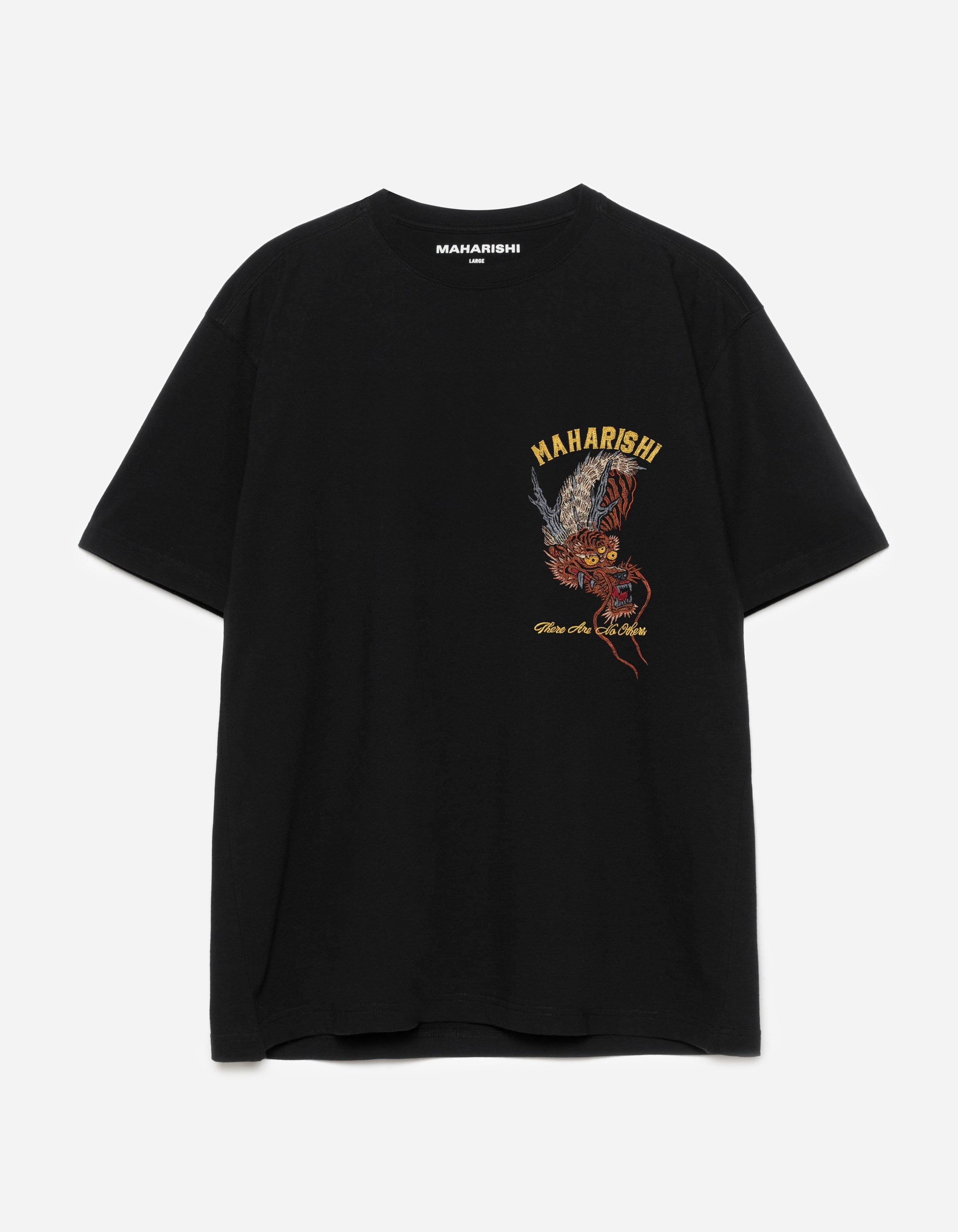 6100 Tour Tiger Dragon Graphic T-Shirt for Men - Black Cotton Tee - Perfect for Casual Wear, Street Style & Dragon Enthusiasts