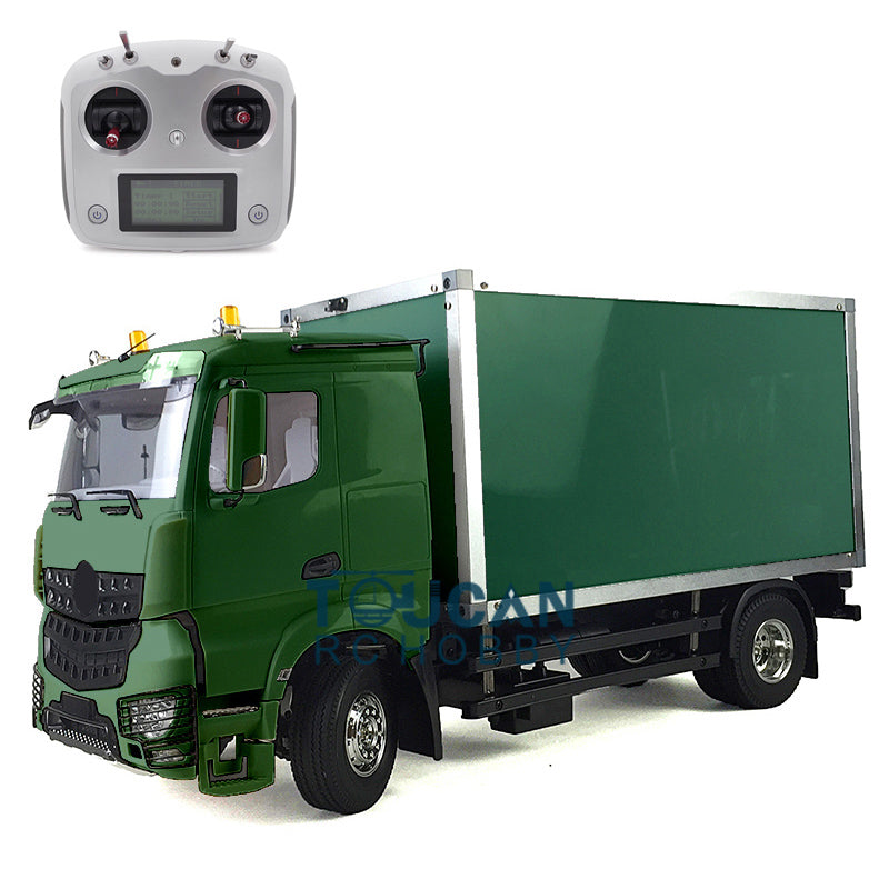 1/14 Scale DIY RC Tractor Truck Kit with ESC, Motor & Servo - 2 Axle Lowtop Radio Controlled Container Model for Hobbyists | Perfect for Off-Road Adventures & Construction Simulation