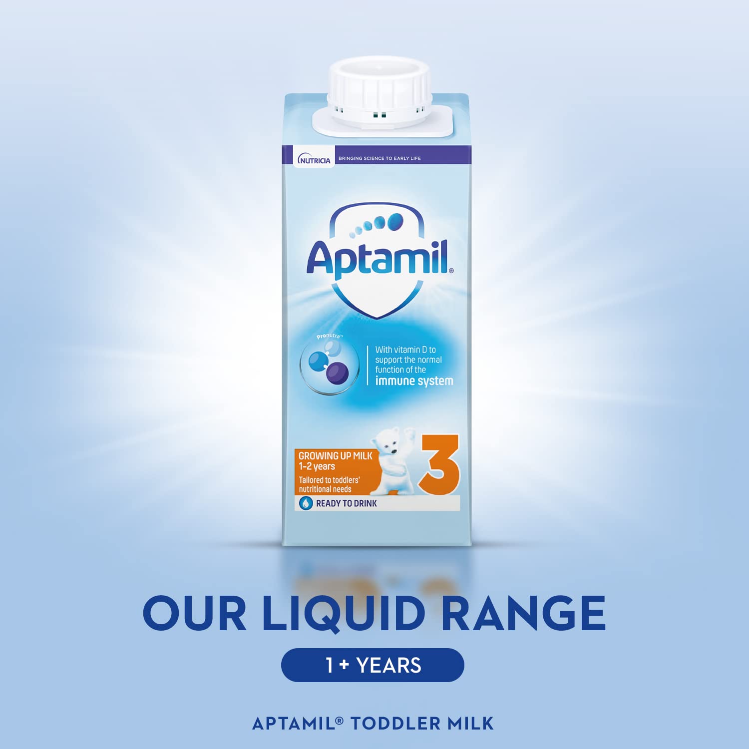 Aptamil 3 Toddler Milk Powder Formula for 1-2 Year Olds, 800g (Pack of 6) - Essential Nutrition for Growing Babies - Perfect for Daycare, Travel & On-the-Go Feeding