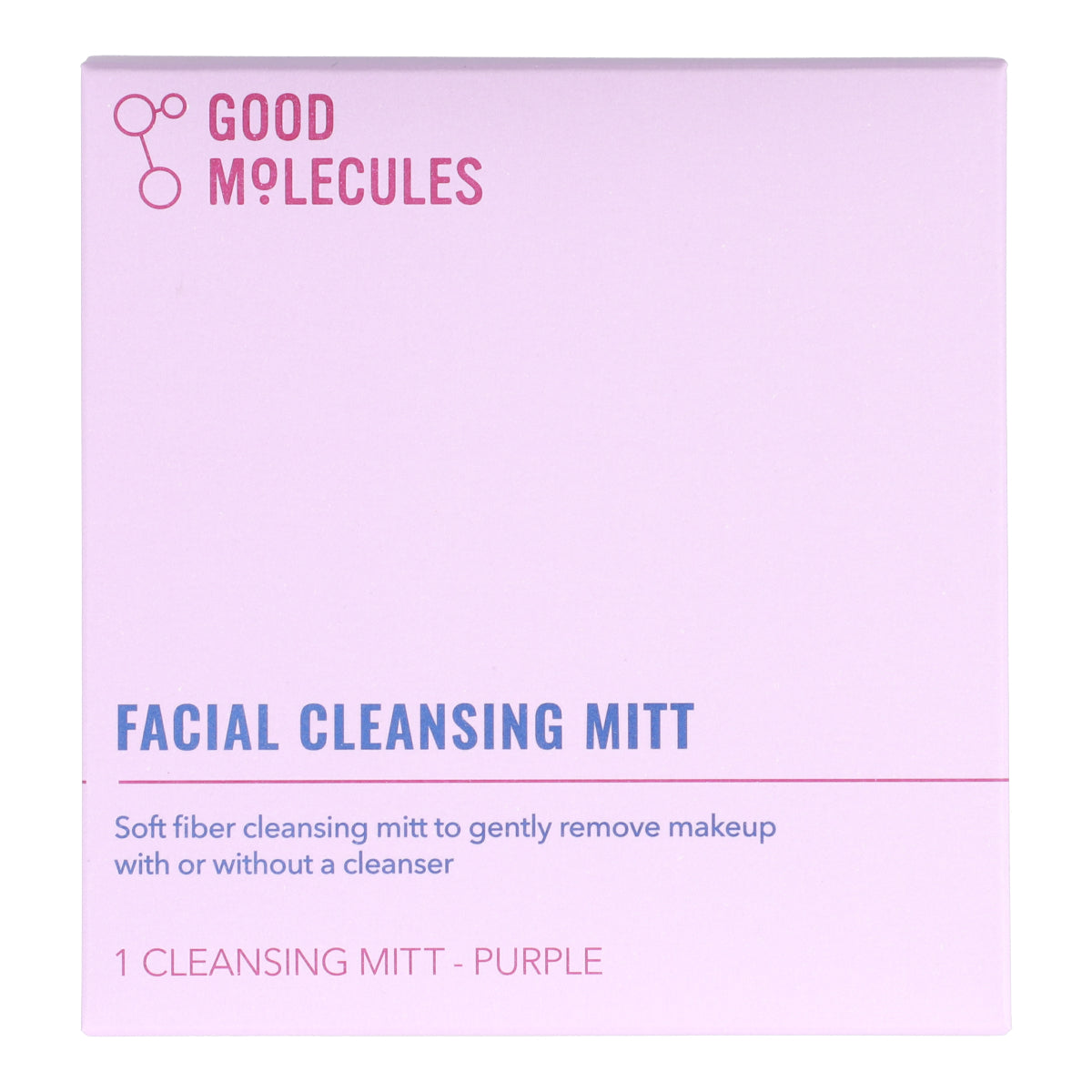 Purple Facial Cleansing Mitt - Soft Exfoliating Glove for Gentle Skin Care | Perfect for Daily Face Wash & Makeup Removal